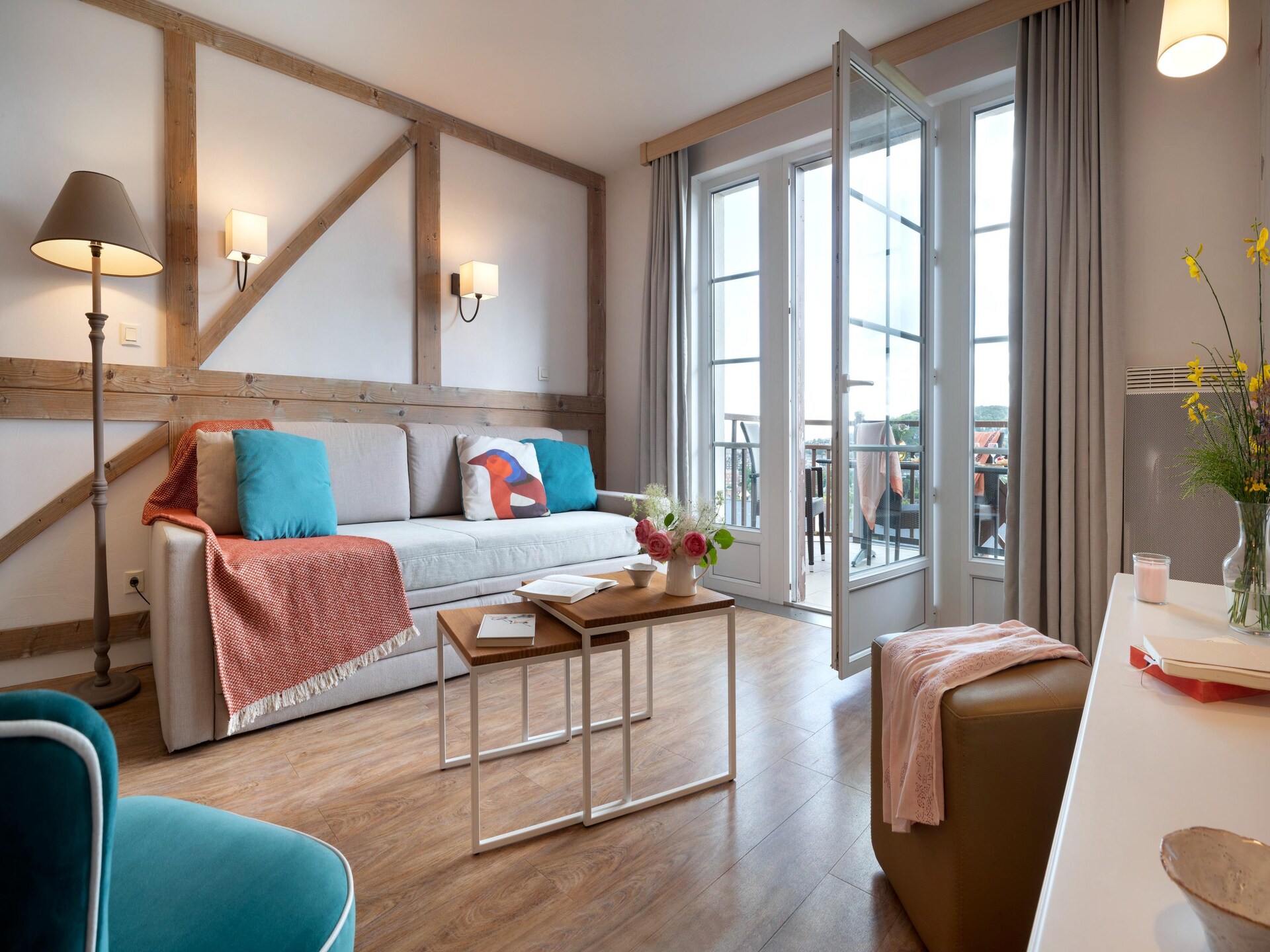 Luxe duplex appartement met balkon in Houlgate voor 6 personen - foto 1