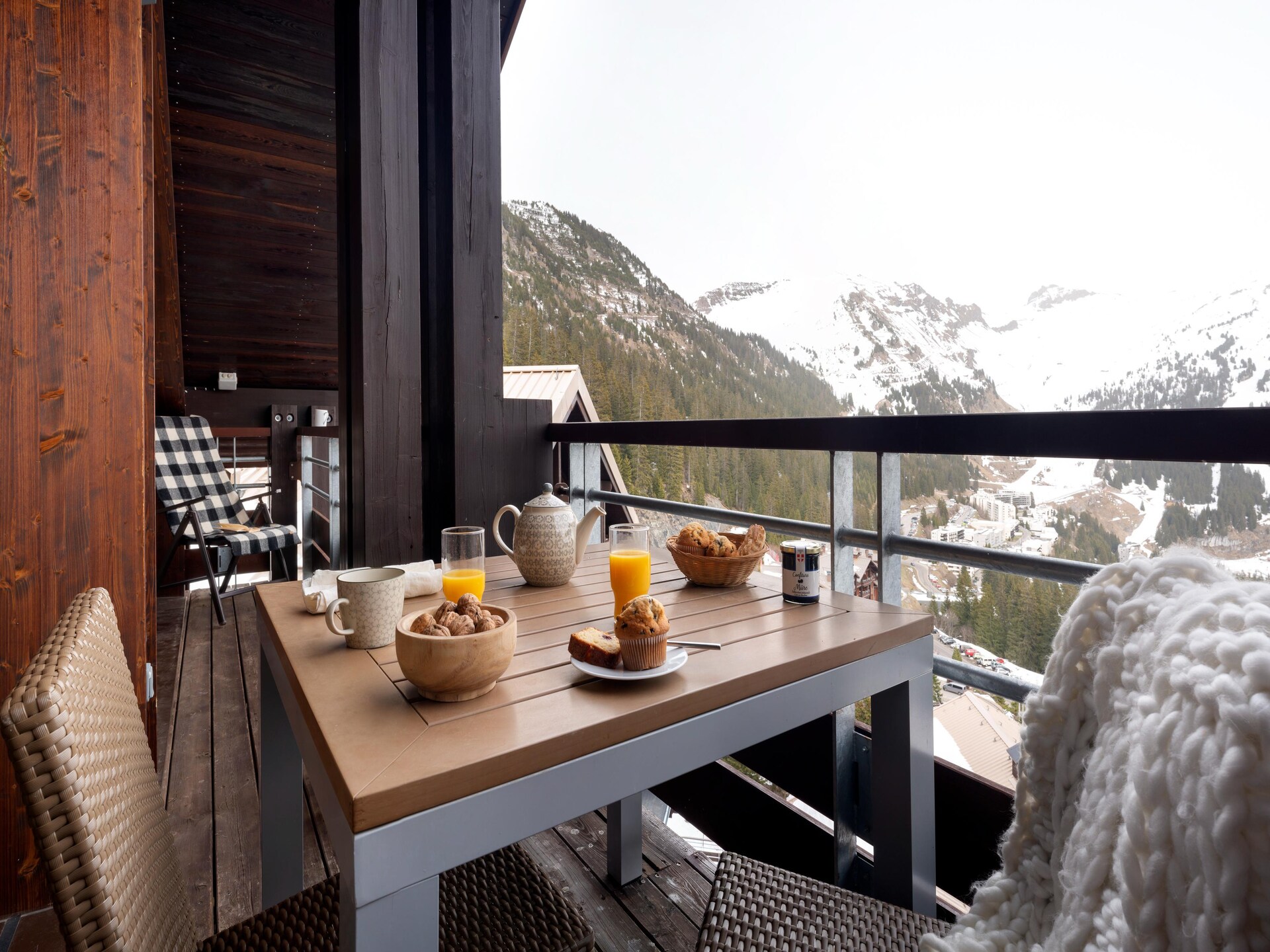 Ruim 6-persoons appartement met balkon en bergzicht in Flaine – Zondag aankomst - foto 6