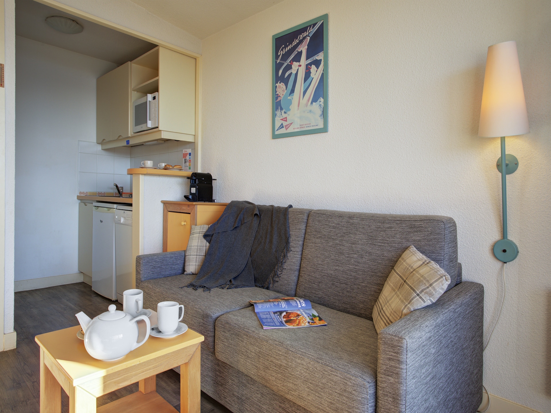 Studio voor 4 personen met slaapnis in het hart van Font-Romeu - foto 7
