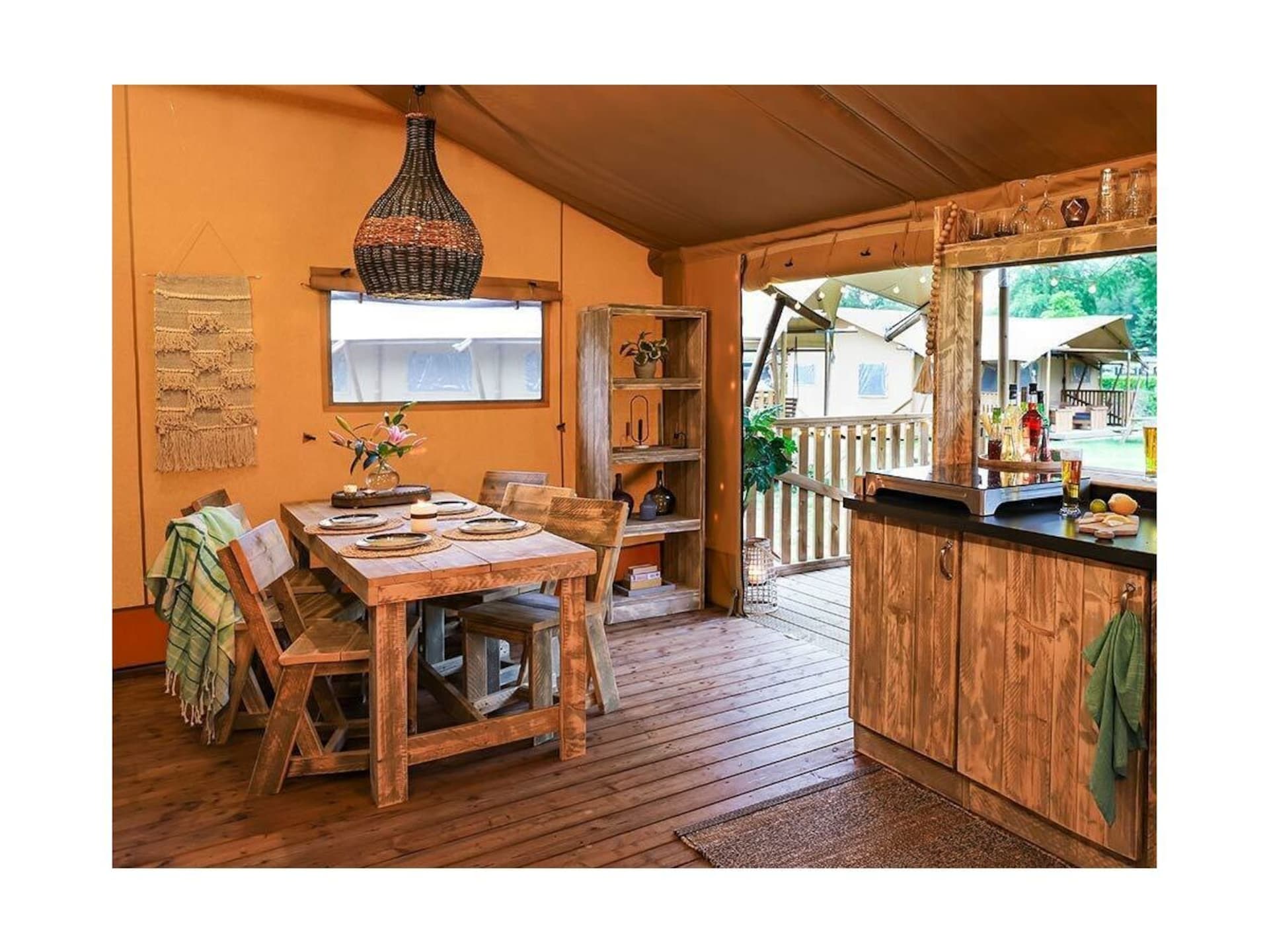 Lodge Tent voor 4 personen met houten interieur in Mol - foto 2
