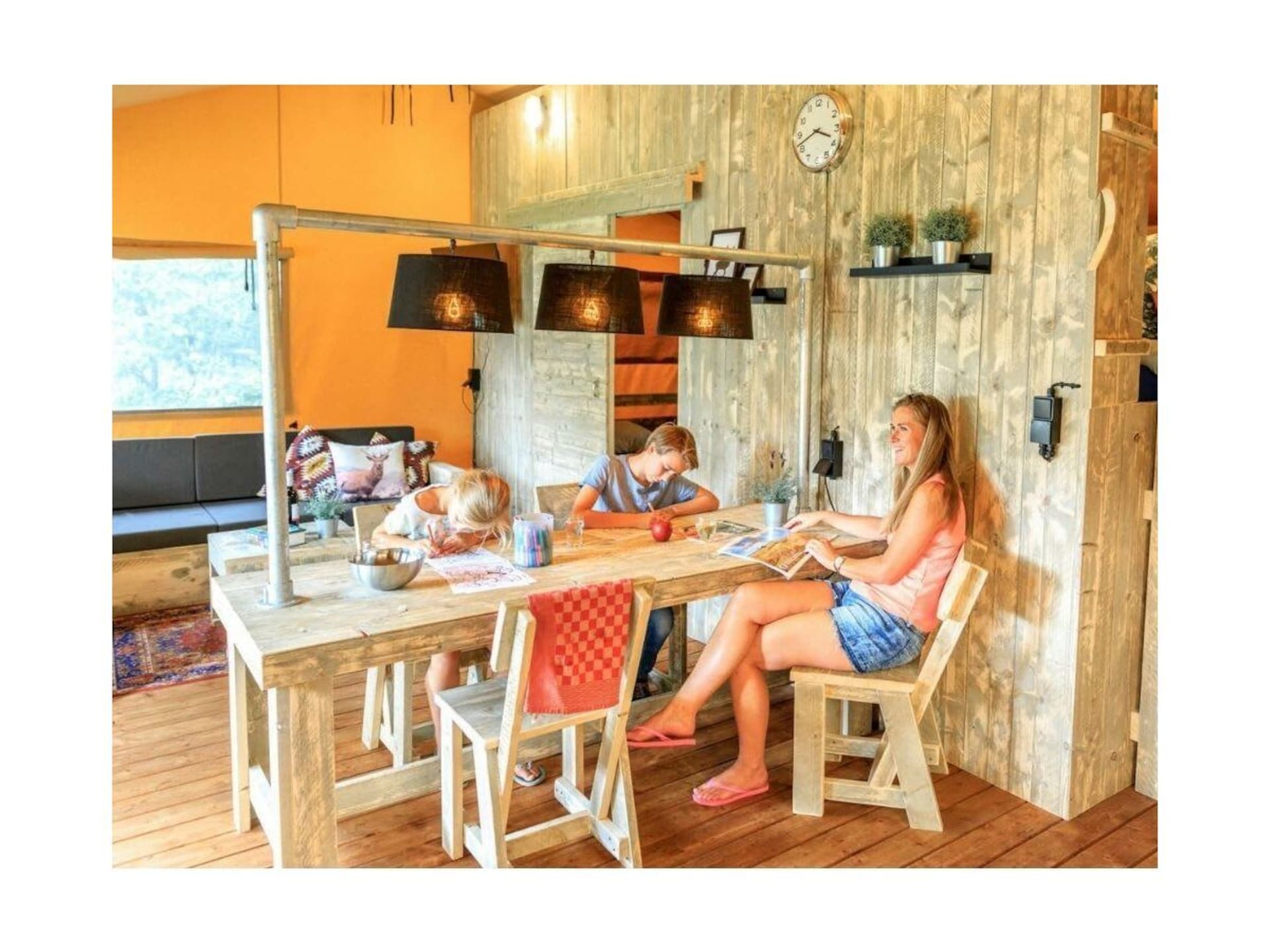 Lodge Tent voor 4 personen met houten interieur in Mol - foto 3