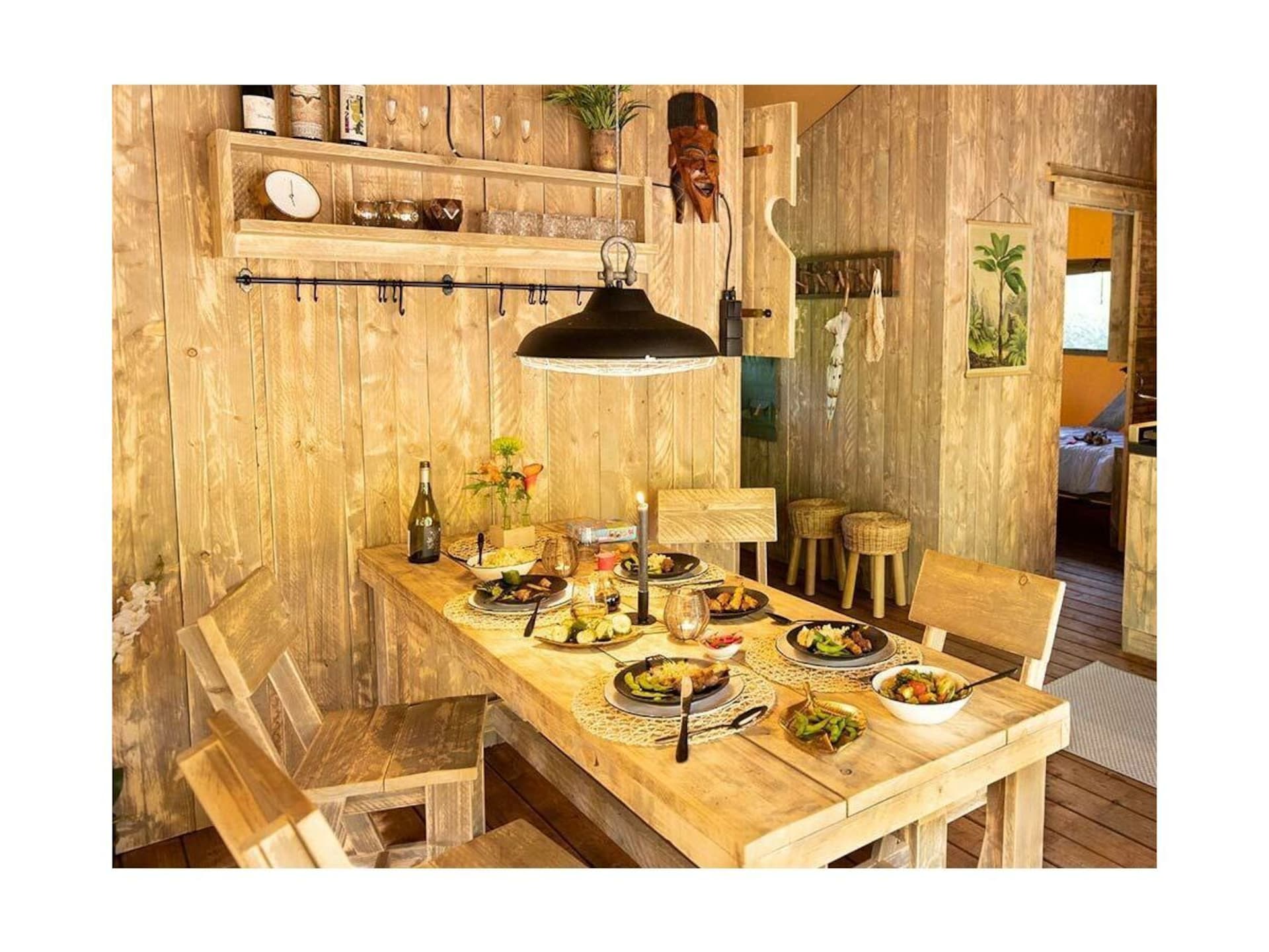 Lodge Tent voor 4 personen met houten interieur in Mol - foto 4