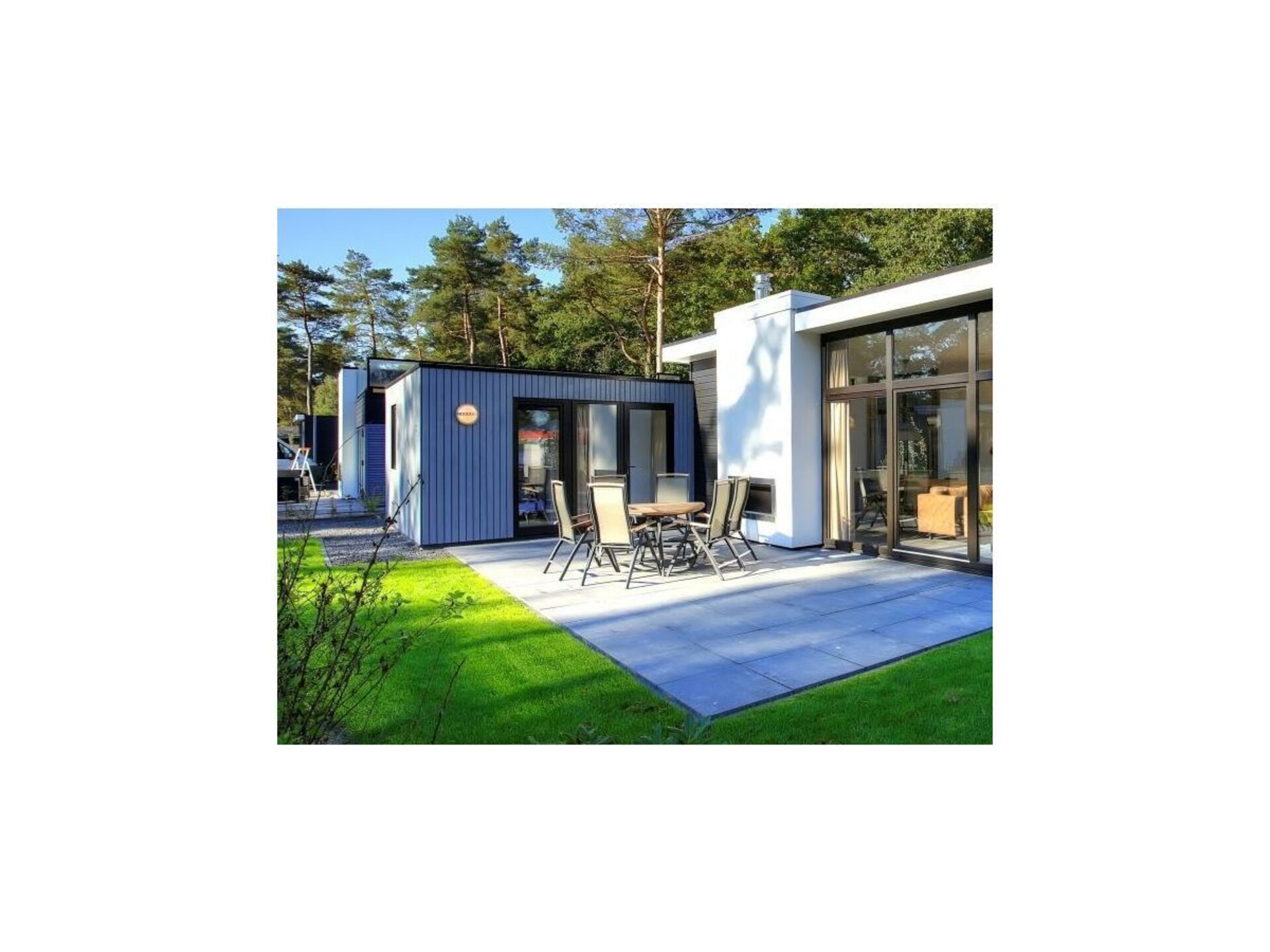Design chalet L-Cube 6 met open haard en zonneterras in Nijkerk - foto 12