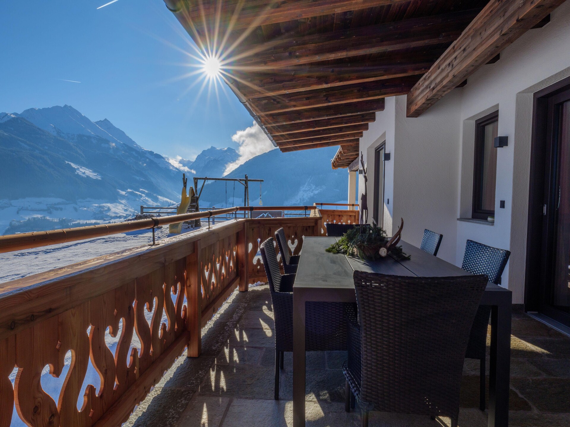 Authentiek houten appartement met panoramisch bergzicht in Mittersill - foto 31
