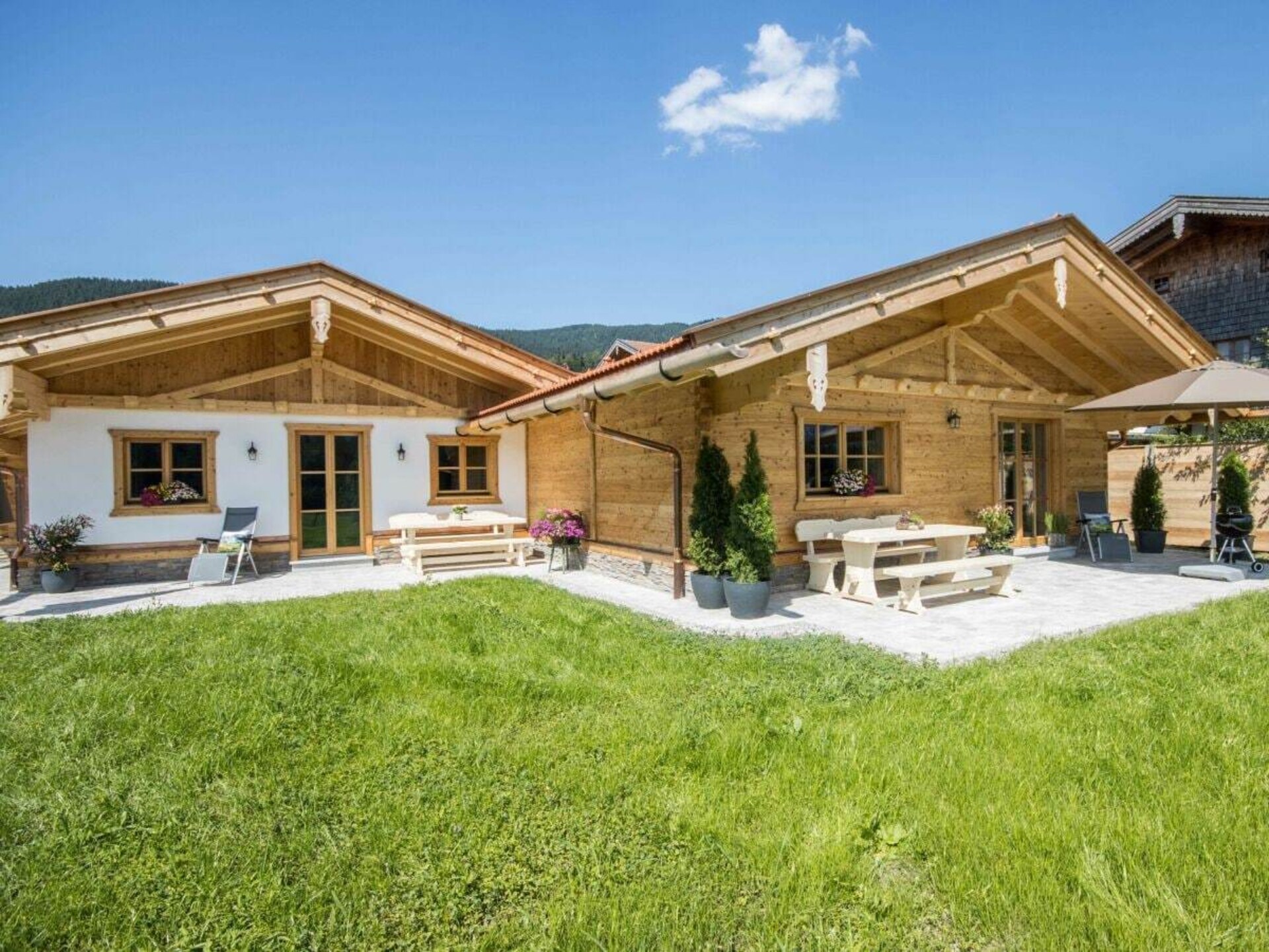 Sfeervol alpien vakantiehuis met sauna en bergzicht in Inzell - foto 1