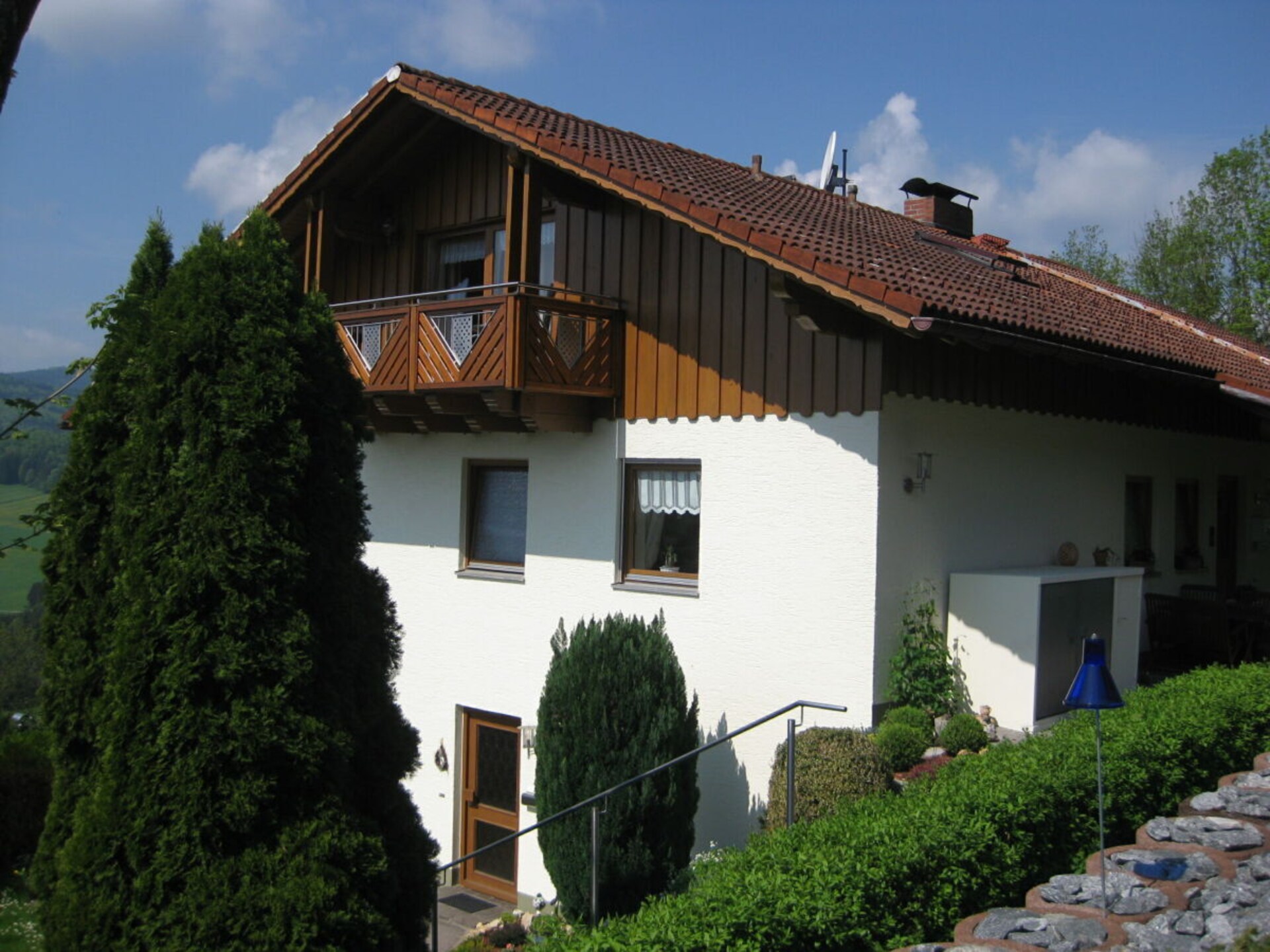 Rustiek appartement met balkon en panoramisch uitzicht in Schönberg - foto 2