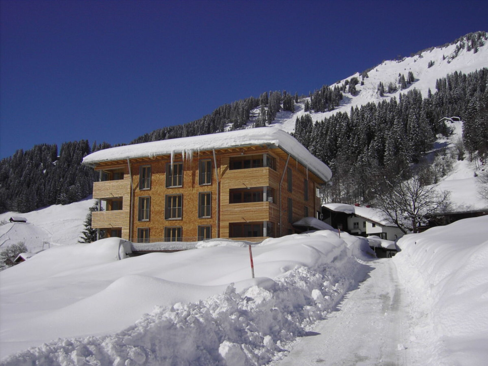 Aan de piste: Sfeervol vakantiehuis in het centrum van Mittelberg - foto 1