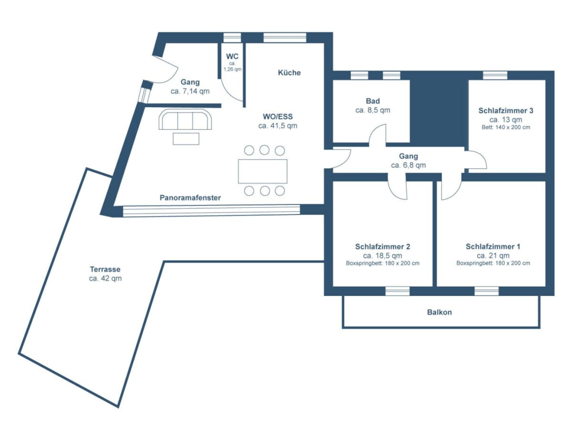 Panoramisch appartement bij de Mondsee met 7-meter raam en dakterras - foto 31