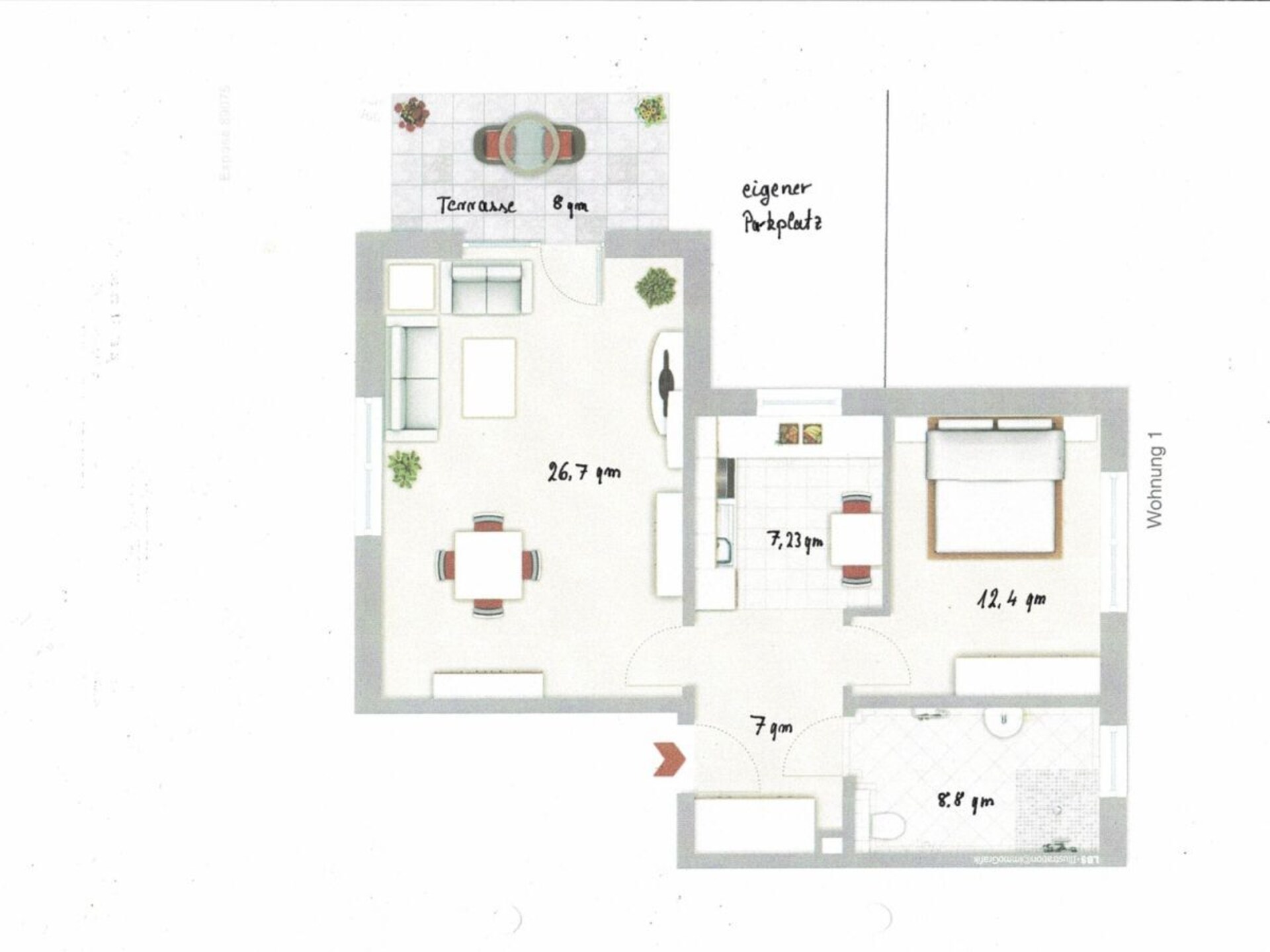 Modern appartement aan het kuurpark in Bad Meinberg met terras - foto 16