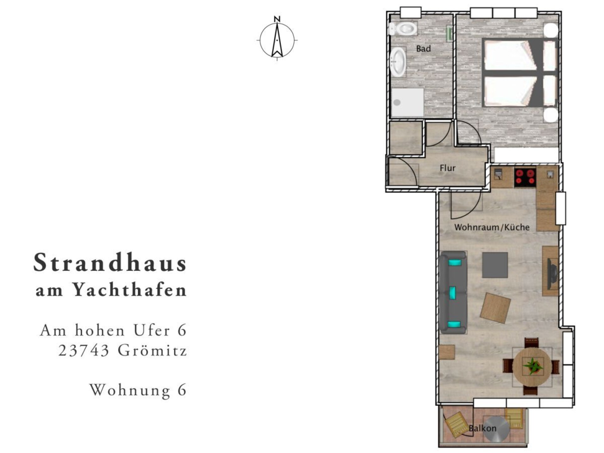 Licht appartement met panoramisch zeezicht op de jachthaven van Grömitz - foto 39
