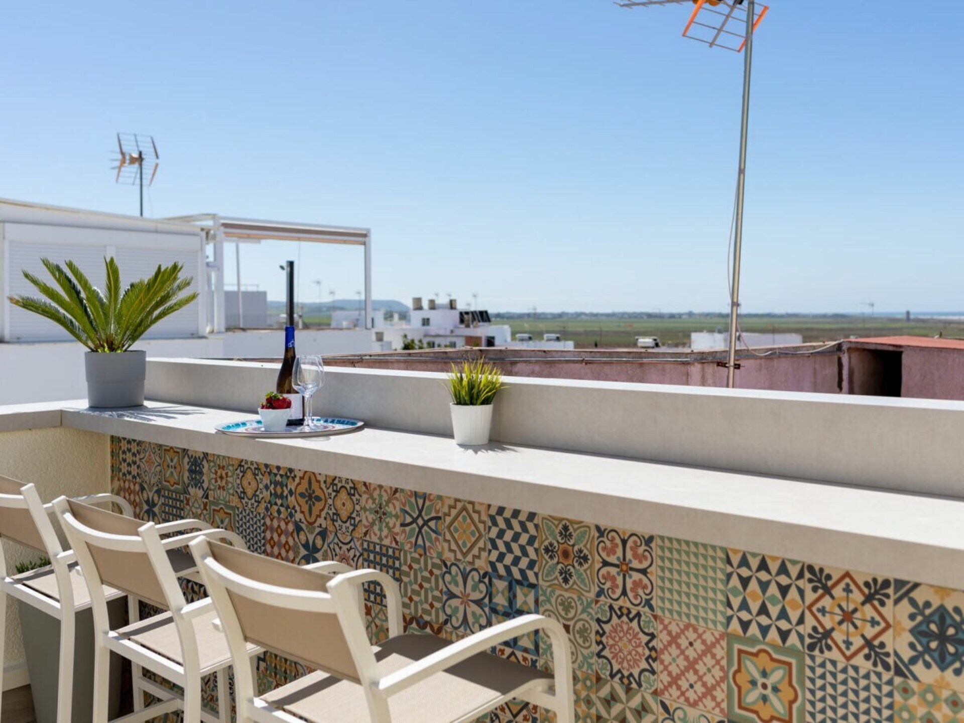 Casa Paraíso: Modern vakantiehuis met dakterras en zeezicht in Conil - foto 1