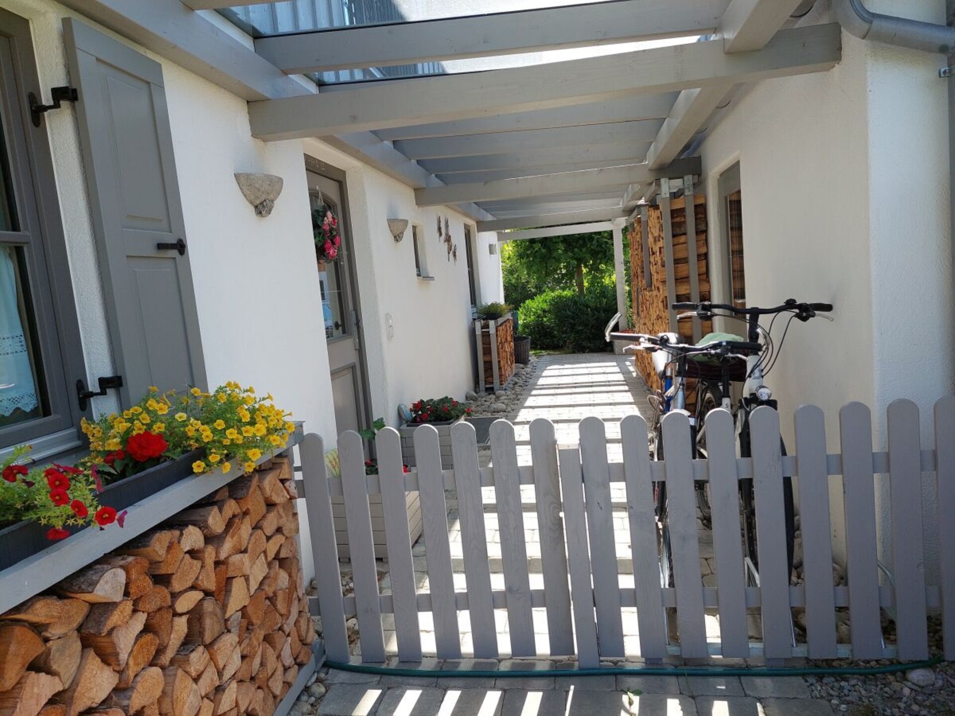 Knus tweelaags appartement met omheinde tuin in Aßling, honden welkom - foto 10