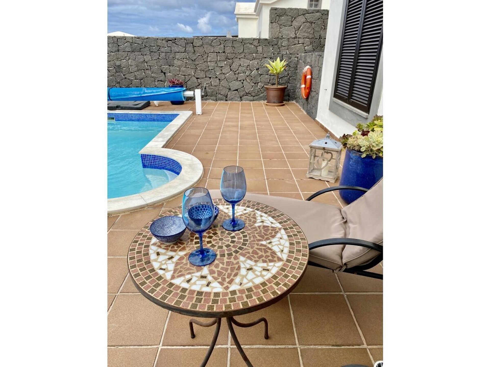 Luxe vakantiehuis met verwarmd zwembad in Playa Blanca - foto 17