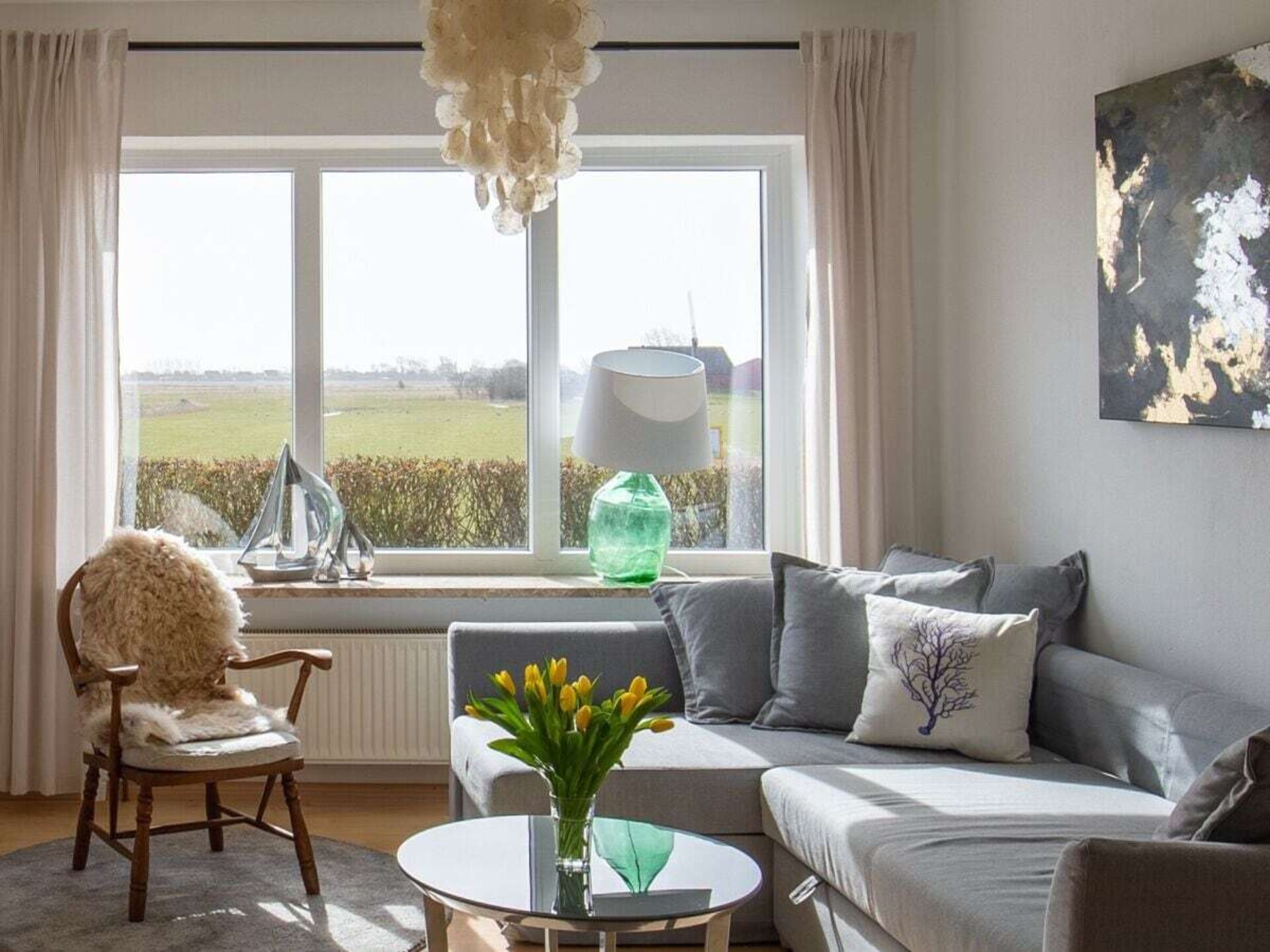 Vakantiehuis Weites Land op Pellworm met weids uitzicht tot aan de vuurtoren - foto 4