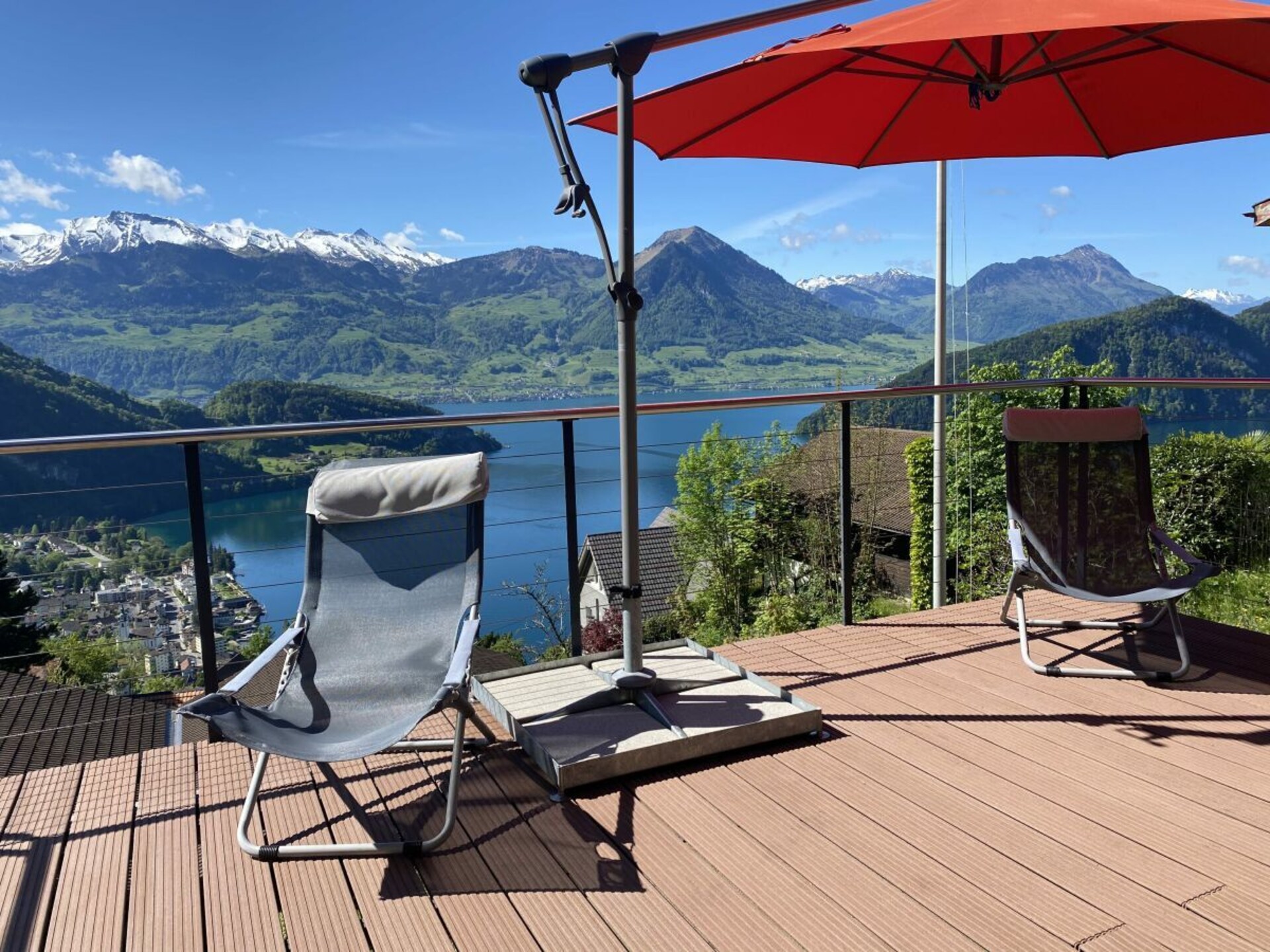 Vakantiehuis Vitznau aan de Rigi-spoorlijn met panoramisch uitzicht over het Vierwoudstedenmeer - foto 1