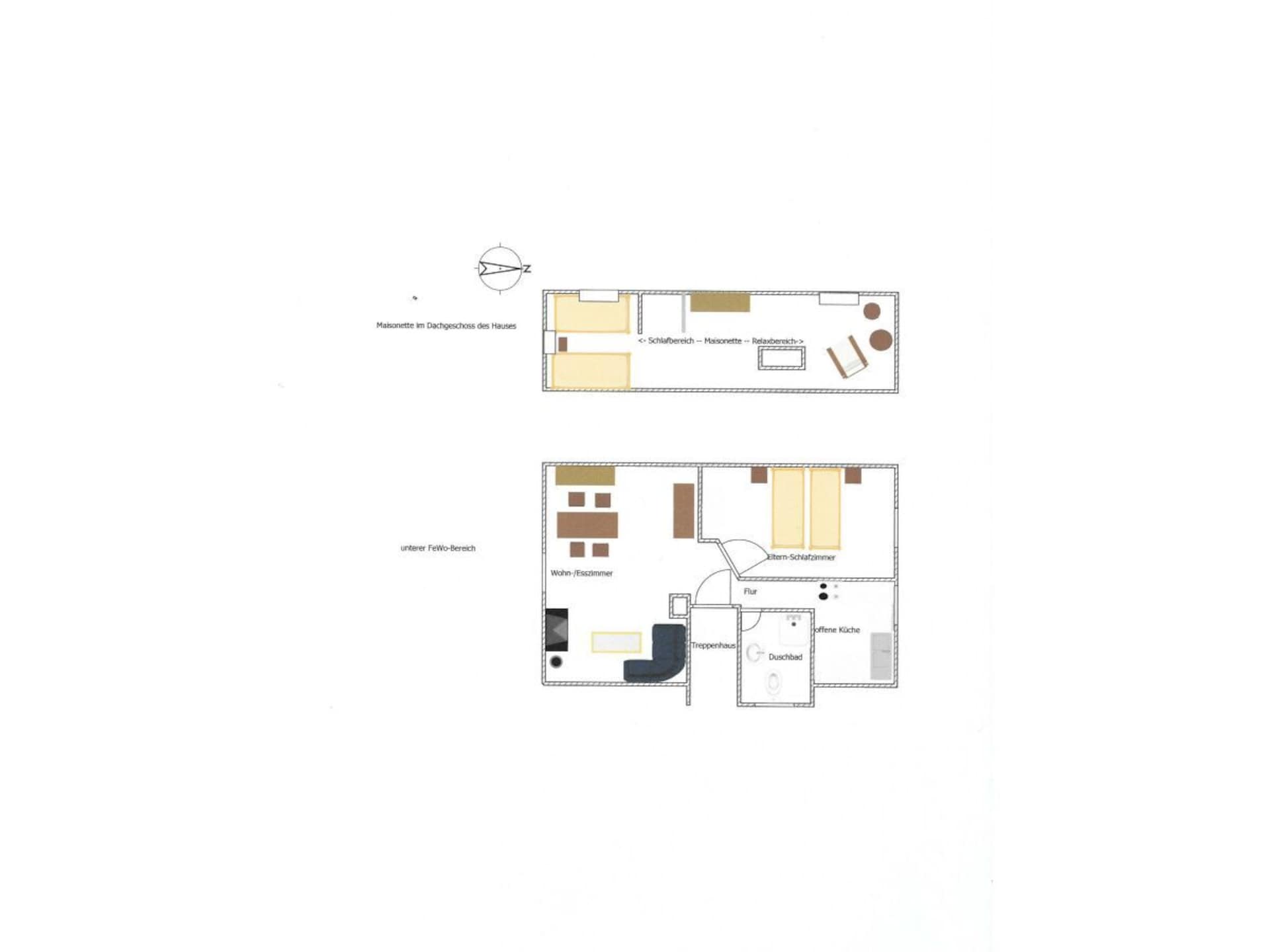 Licht maisonette-appartement vlakbij de Oostzee met strandstoel - foto 23