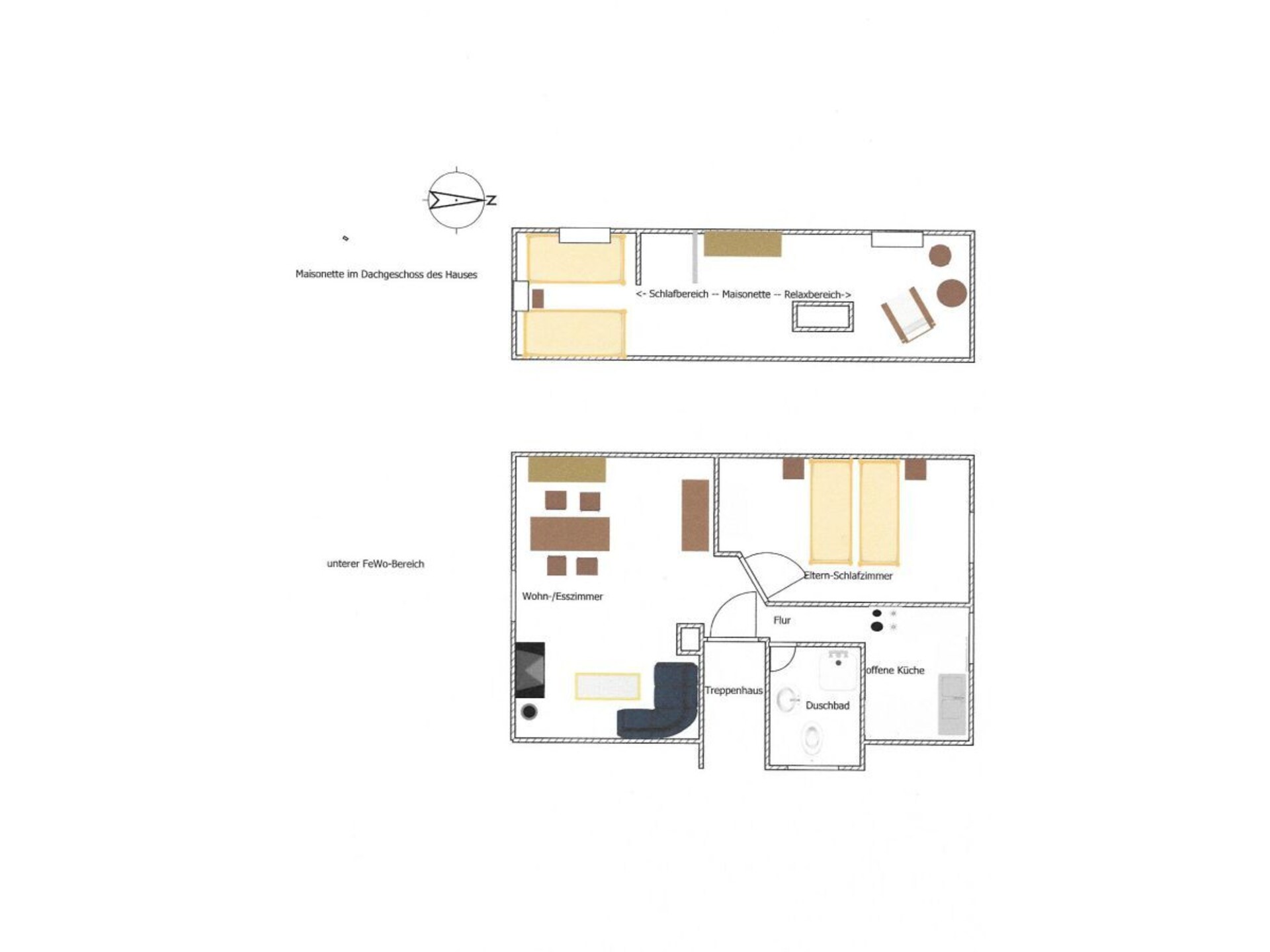 Licht maisonette-appartement vlakbij de Oostzee met strandstoel - foto 32