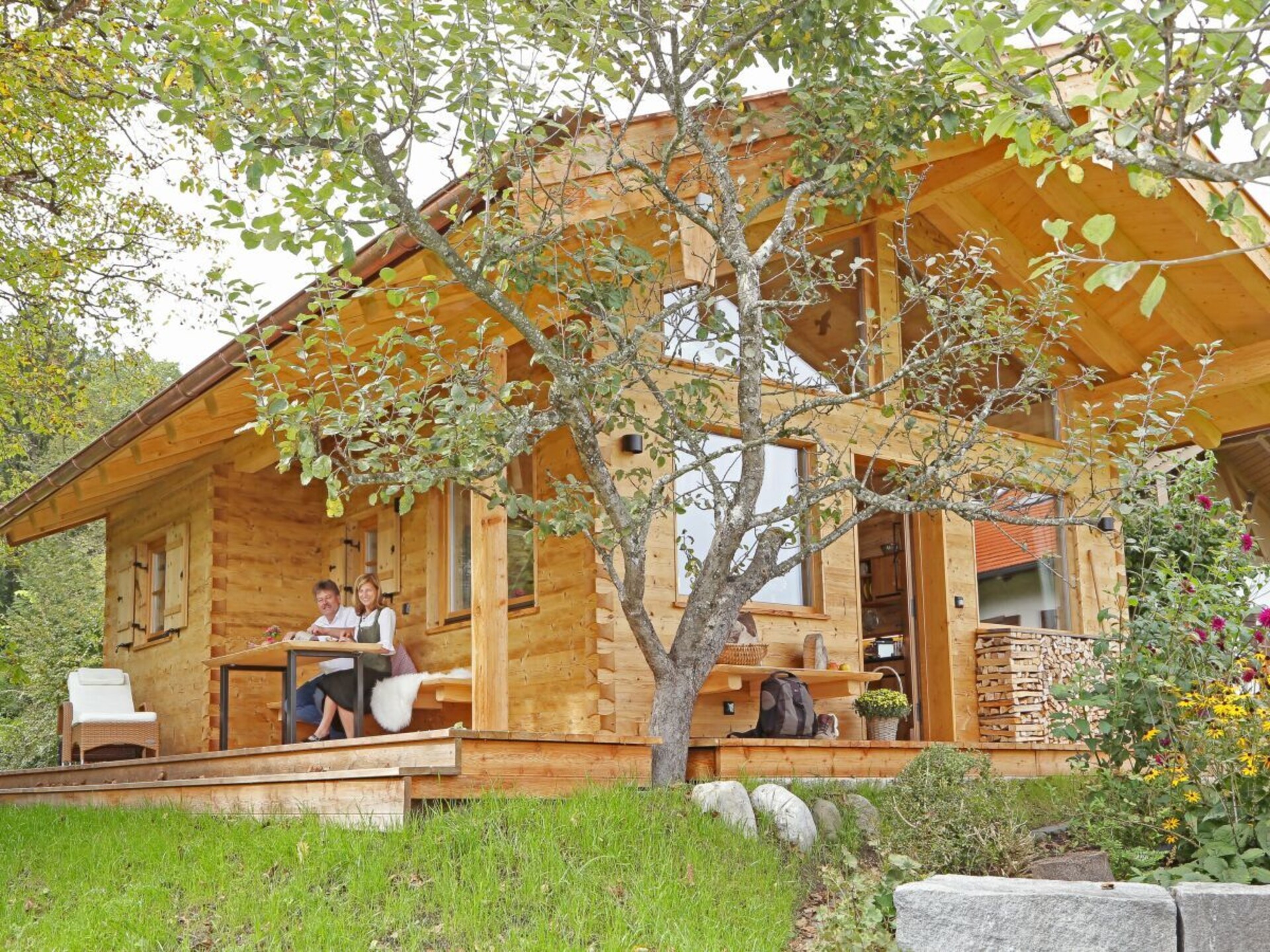 Ecologisch chalet aan bosrand met beek en visvijver in Bernau am Chiemsee - foto 4