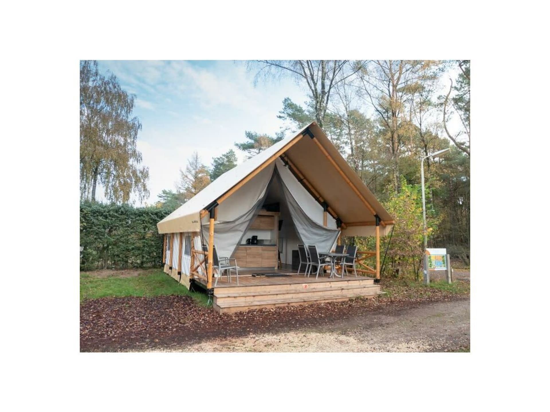 6-persoons glampingtent met veranda en uitzicht in Mol - foto 1
