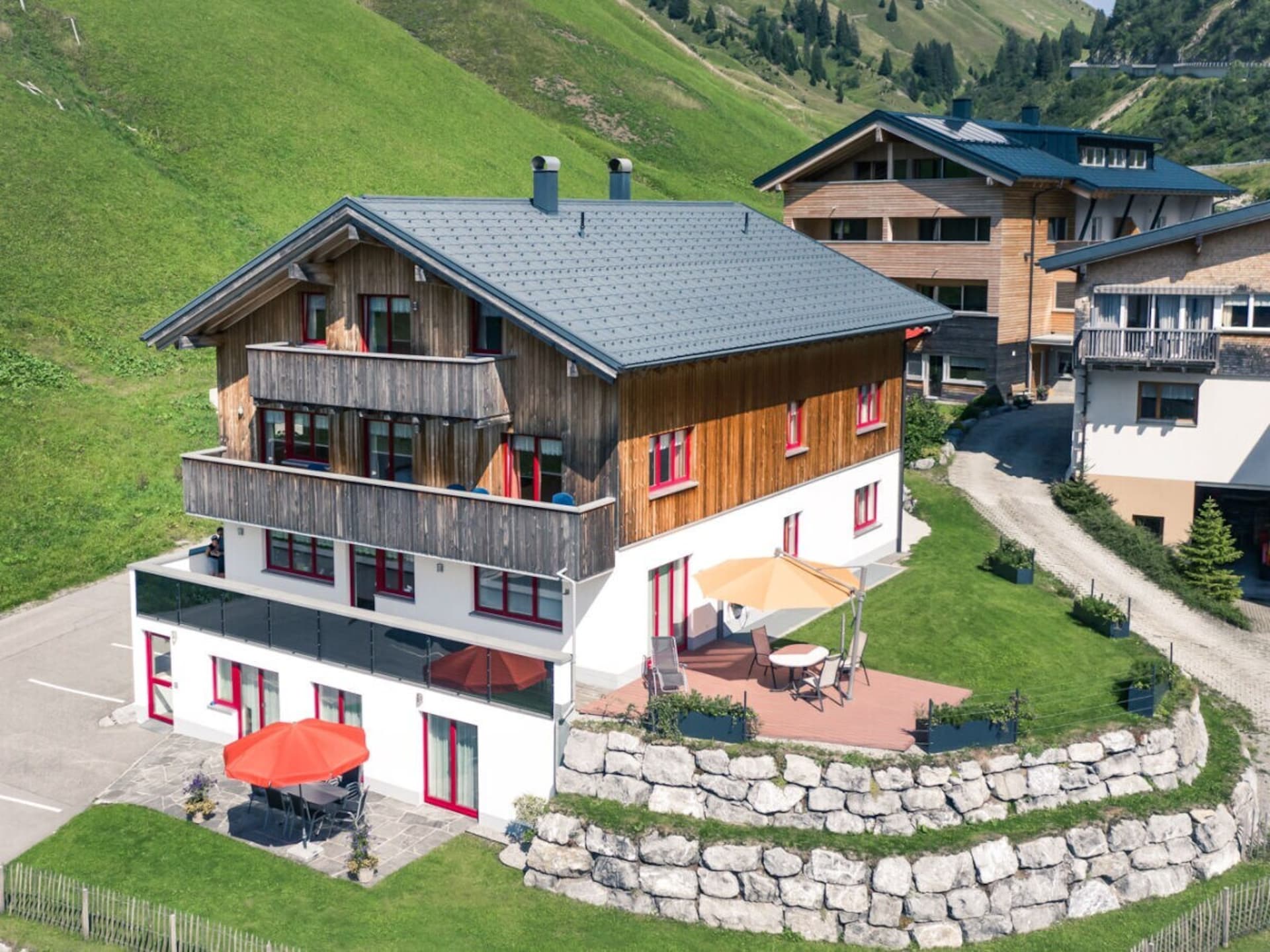 Sfeervol vakantiehuis in Schröcken met panoramisch berguitzicht - foto 2
