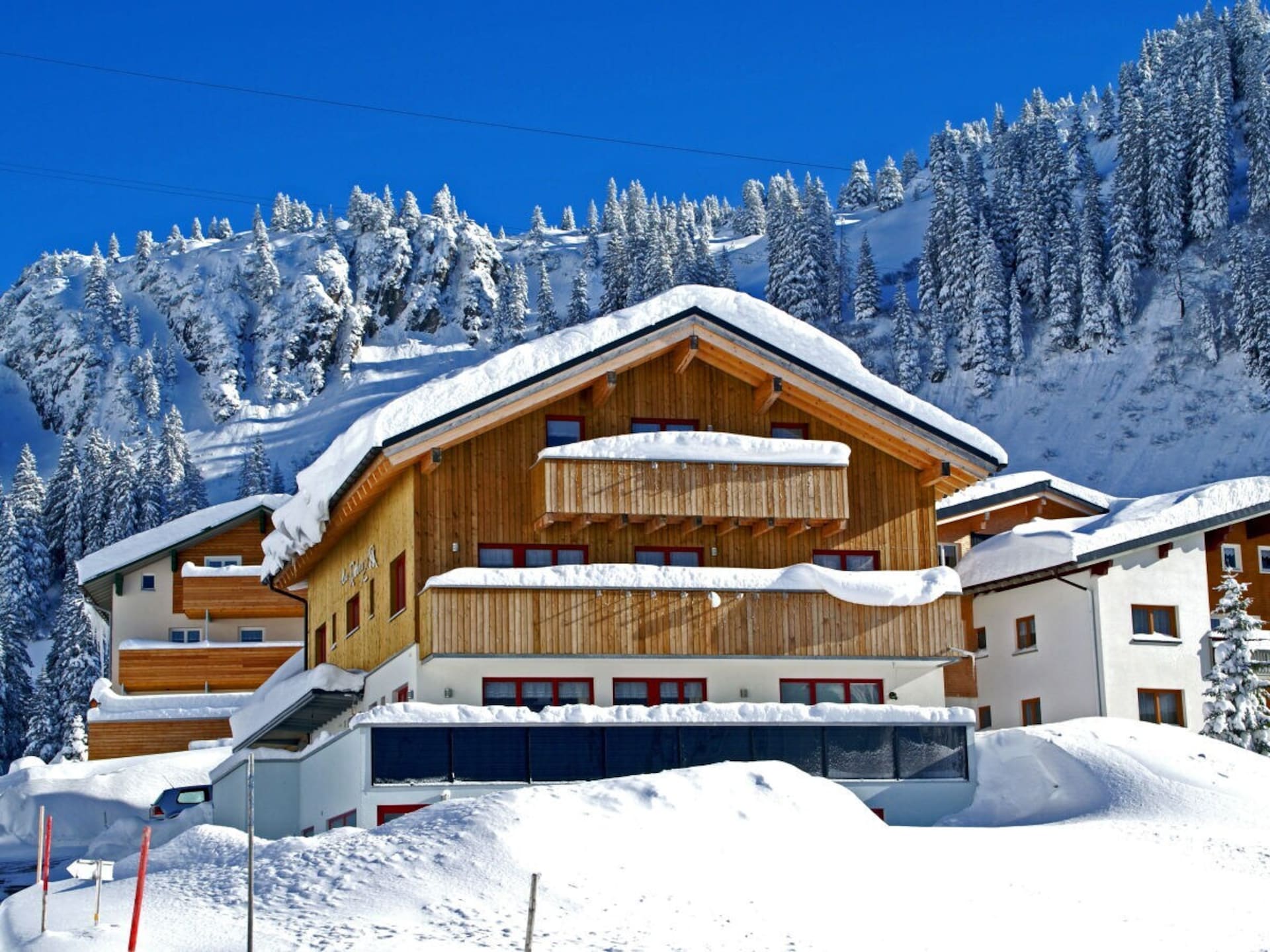 Sfeervol vakantiehuis in Schröcken met panoramisch berguitzicht - foto 5