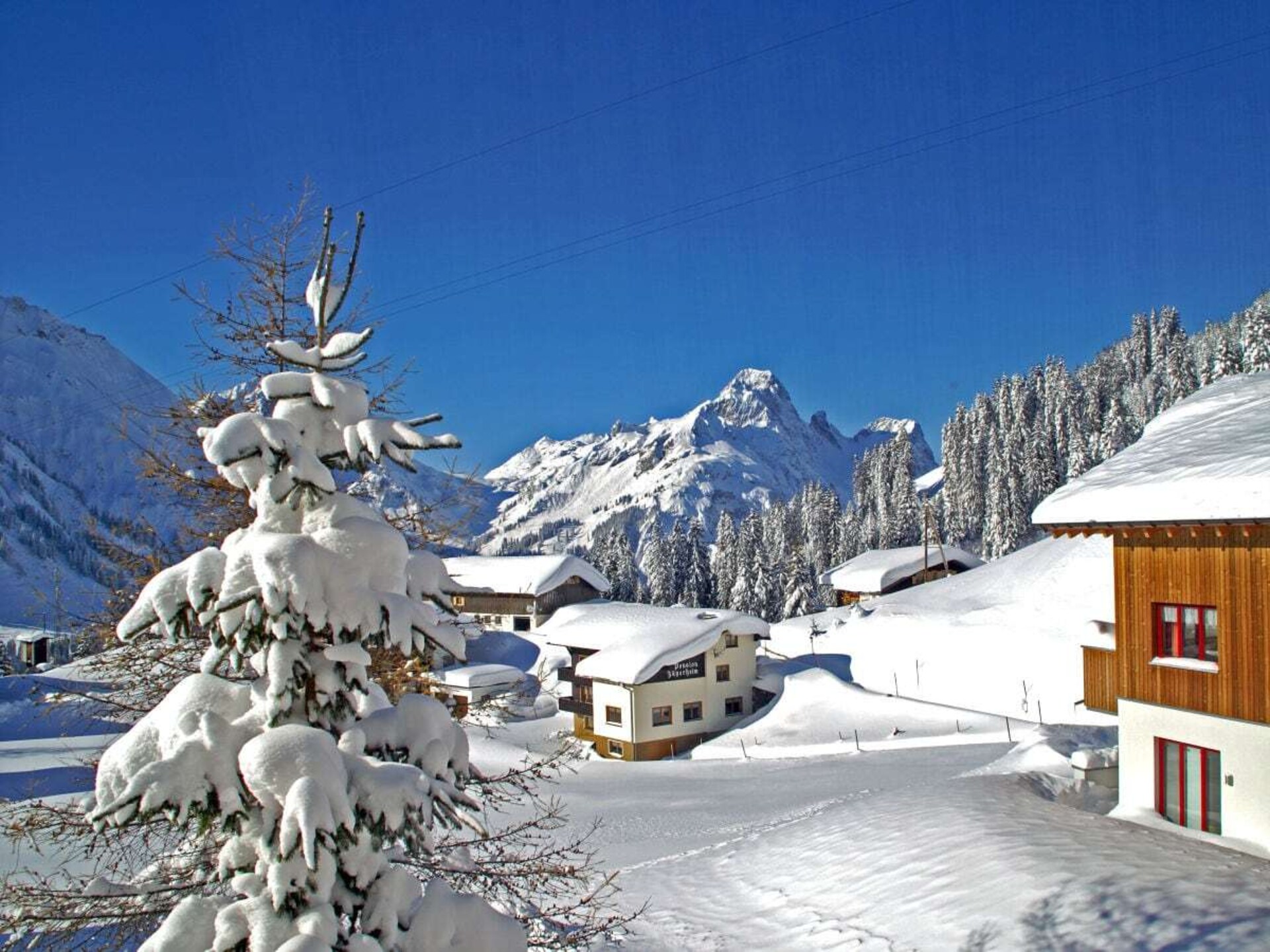 Sfeervol vakantiehuis in Schröcken met panoramisch berguitzicht - foto 8