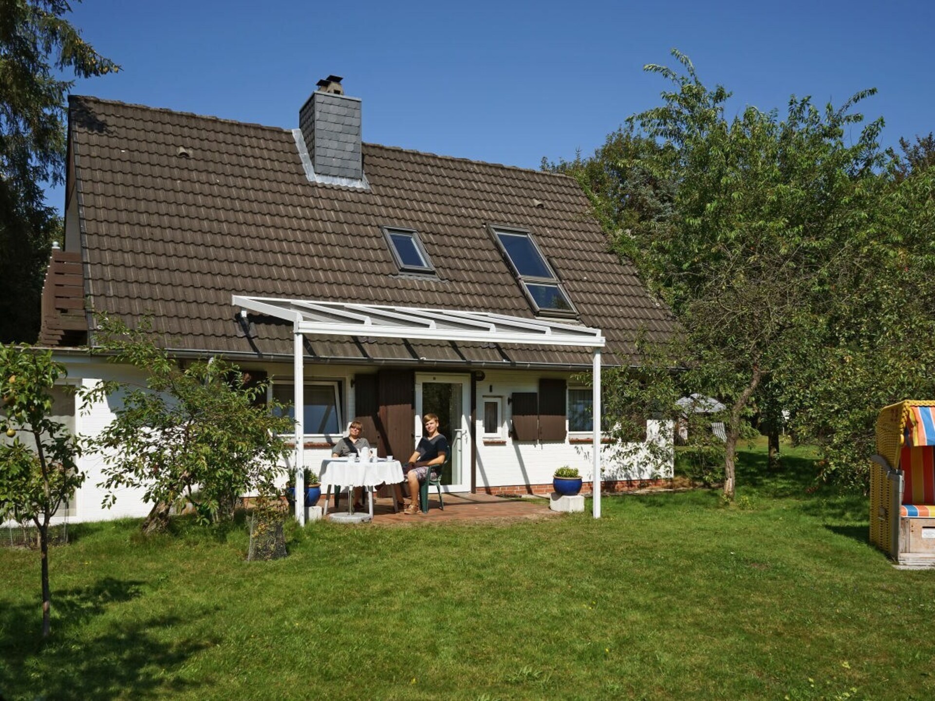Romantische bungalow voor 3 aan de heide in Nebel met houtkachel - foto 3