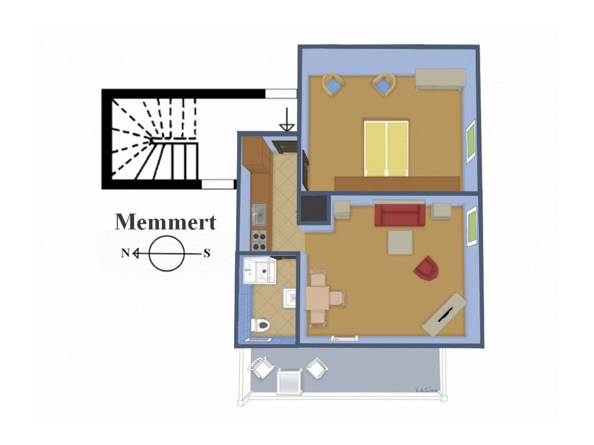 Klein maar fijn appartement met balkon in Juist, vlakbij het centrum - foto 22