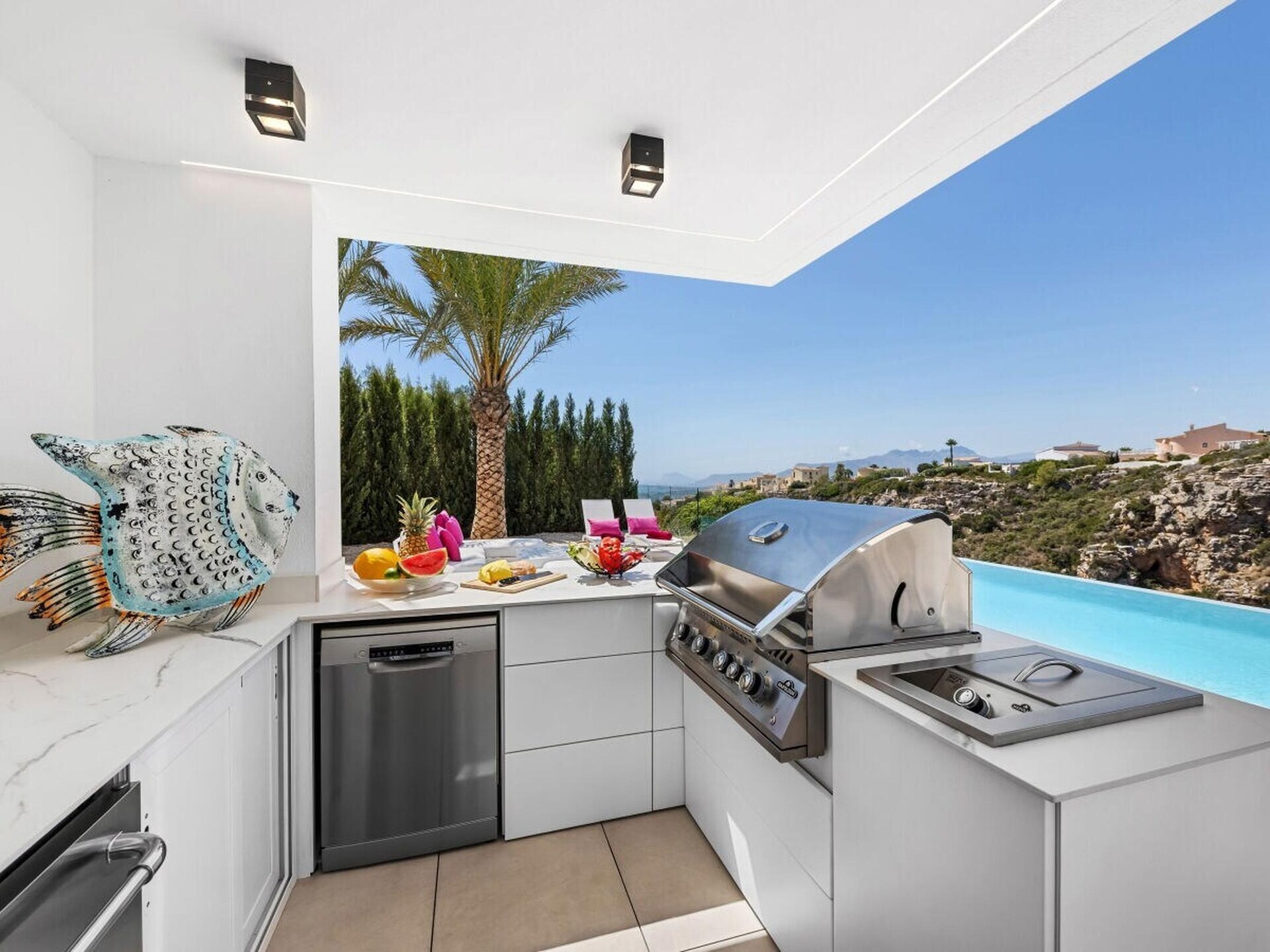 Luxe villa in Cumbre del Sol met overloopzwembad en zeezicht - foto 16
