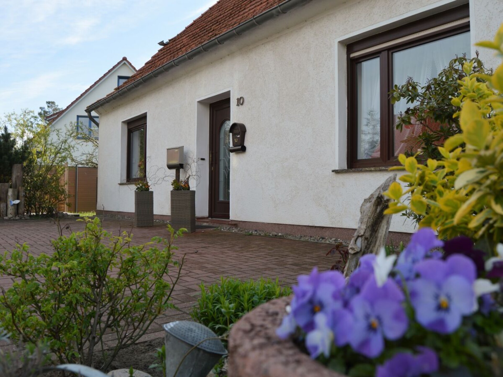 Knus appartement Zwei Eichen bij de Saaler Bodden – 700m naar het strand - foto 2