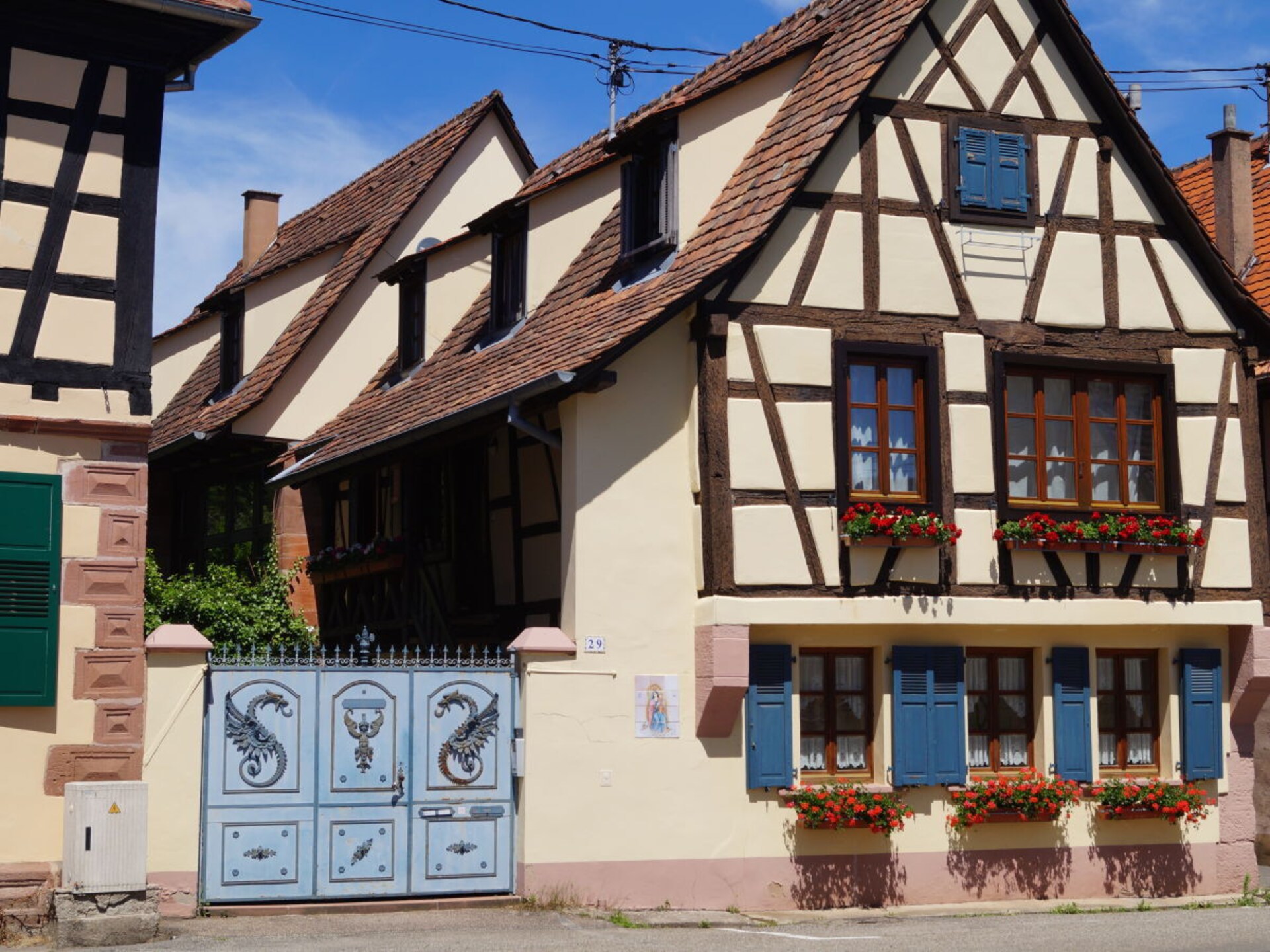 Vakantiehuis l'Ange bleu in Wissembourg met balkon en afgesloten binnenplaats - foto 2