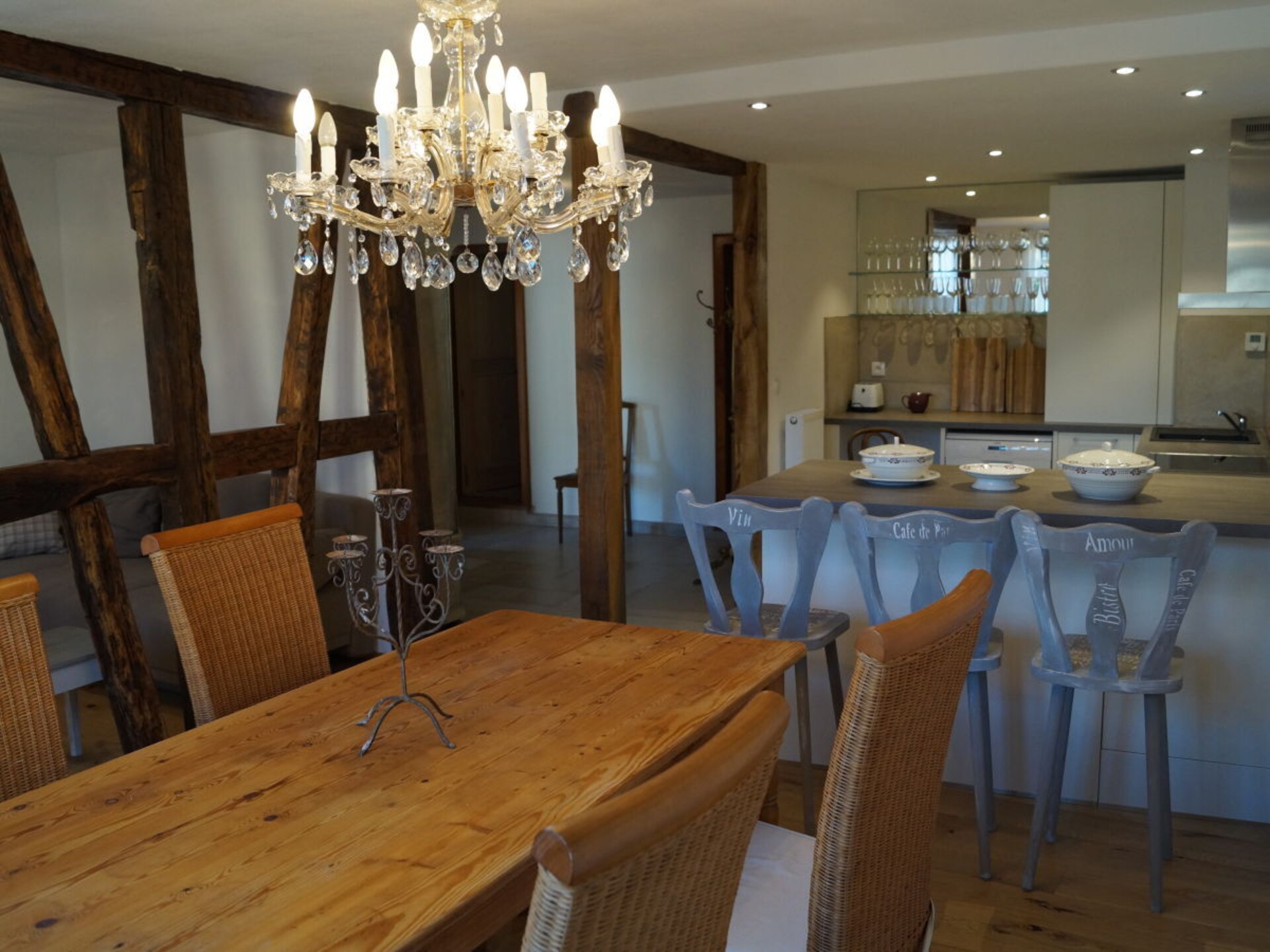 Vakantiehuis l'Ange bleu in Wissembourg met balkon en afgesloten binnenplaats - foto 10