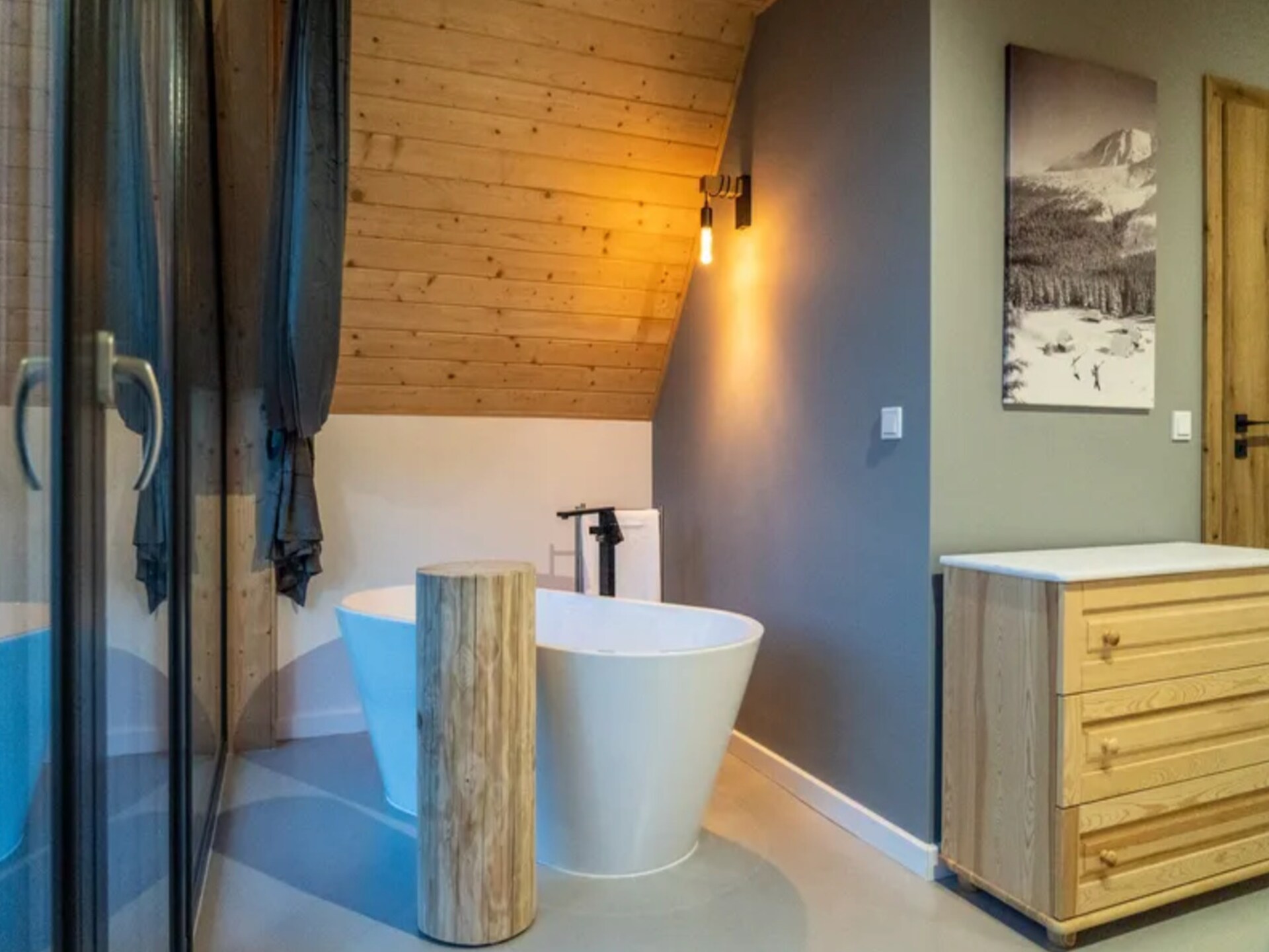 Villa 2 Rzepiska: 8-persoons huis met bergzicht, tuin & open haard - foto 24