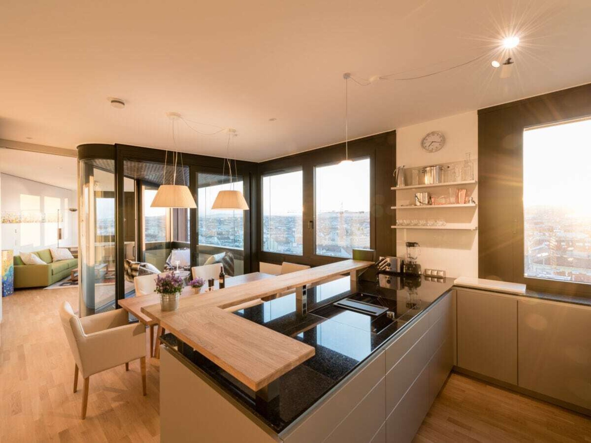 Panoramisch appartement op 11e etage met uitzicht over de wijngaarden van Wenen - foto 5