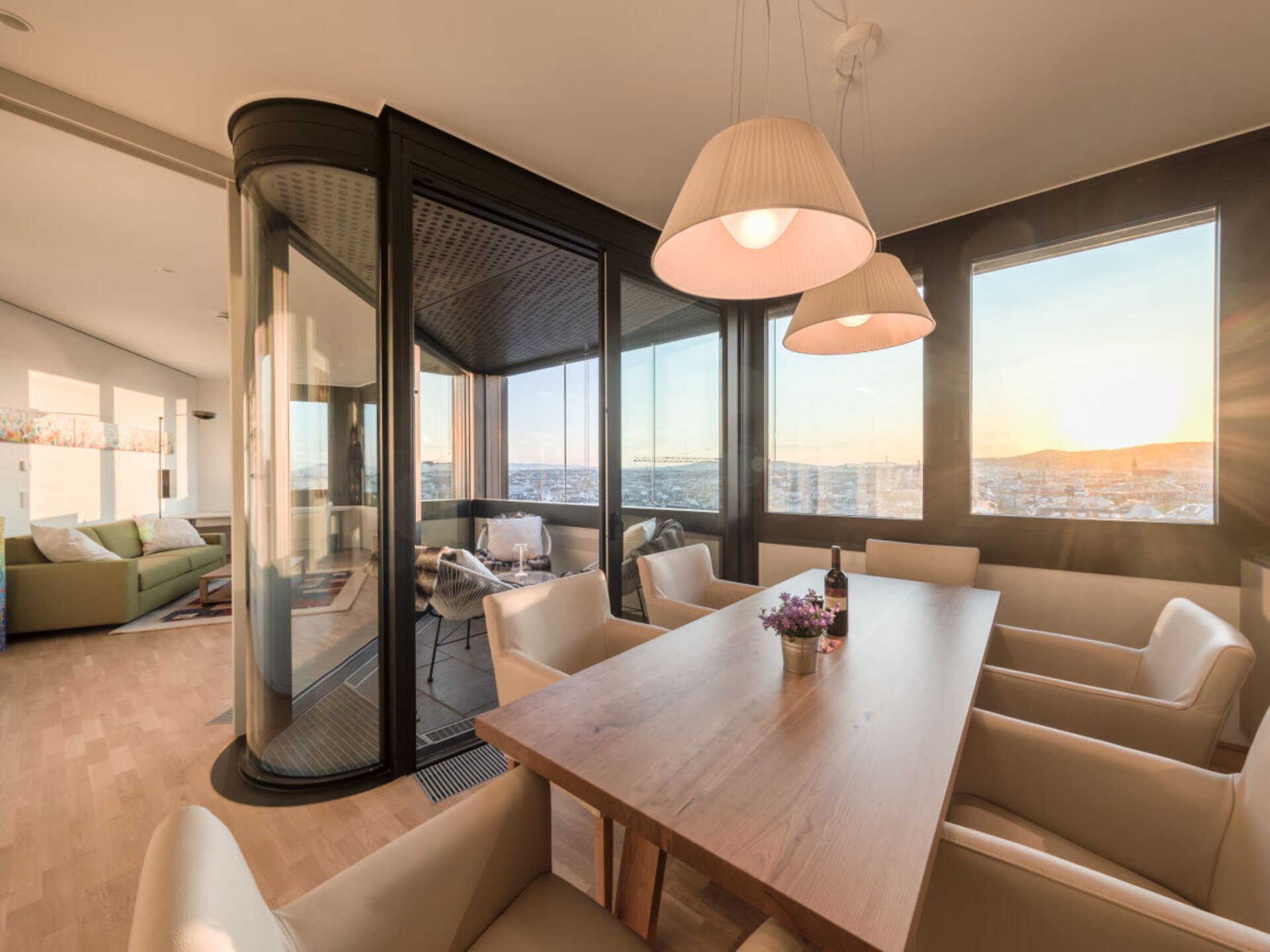 Panoramisch appartement op 11e etage met uitzicht over de wijngaarden van Wenen - foto 7