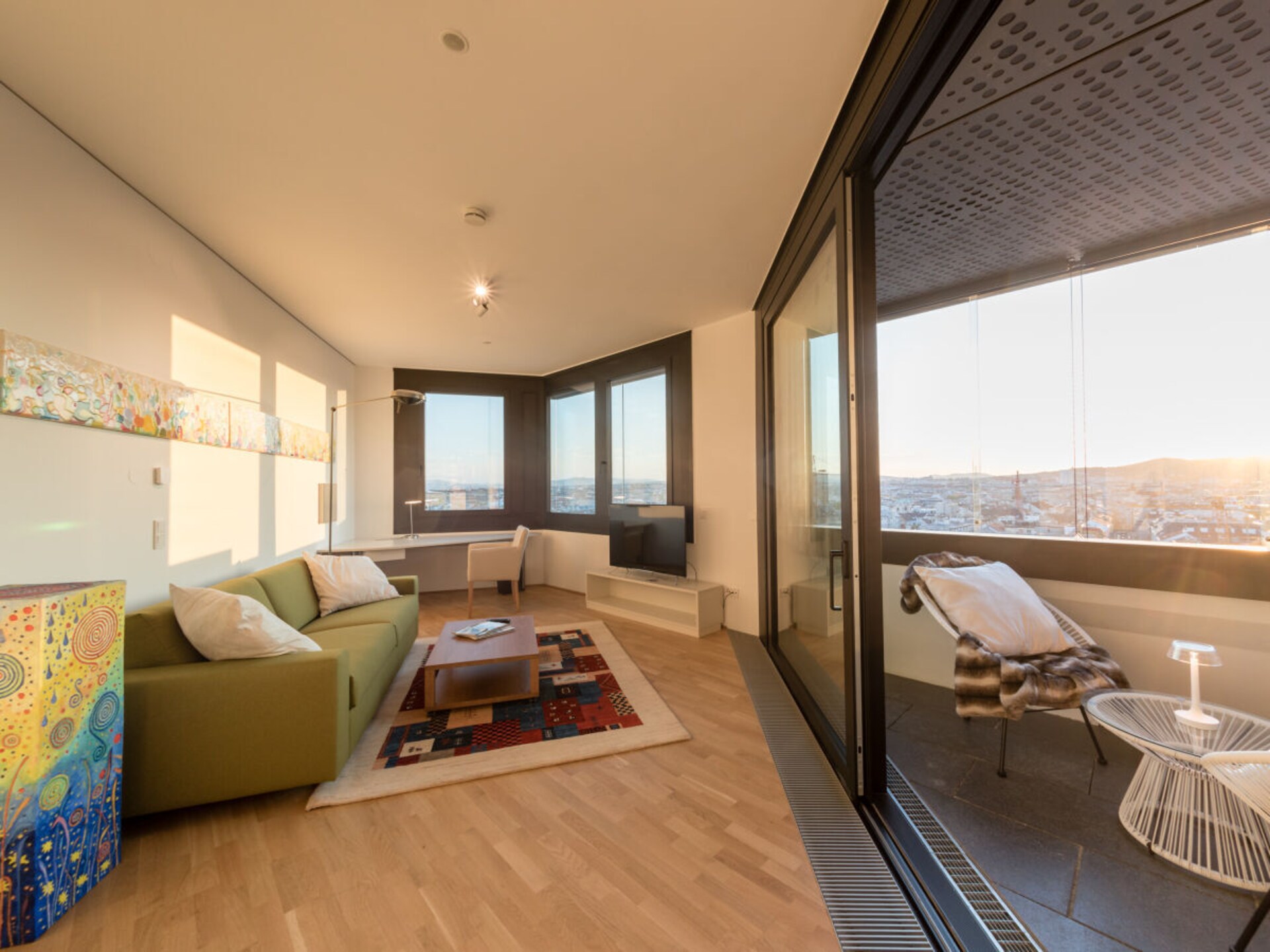 Panoramisch appartement op 11e etage met uitzicht over de wijngaarden van Wenen - foto 9