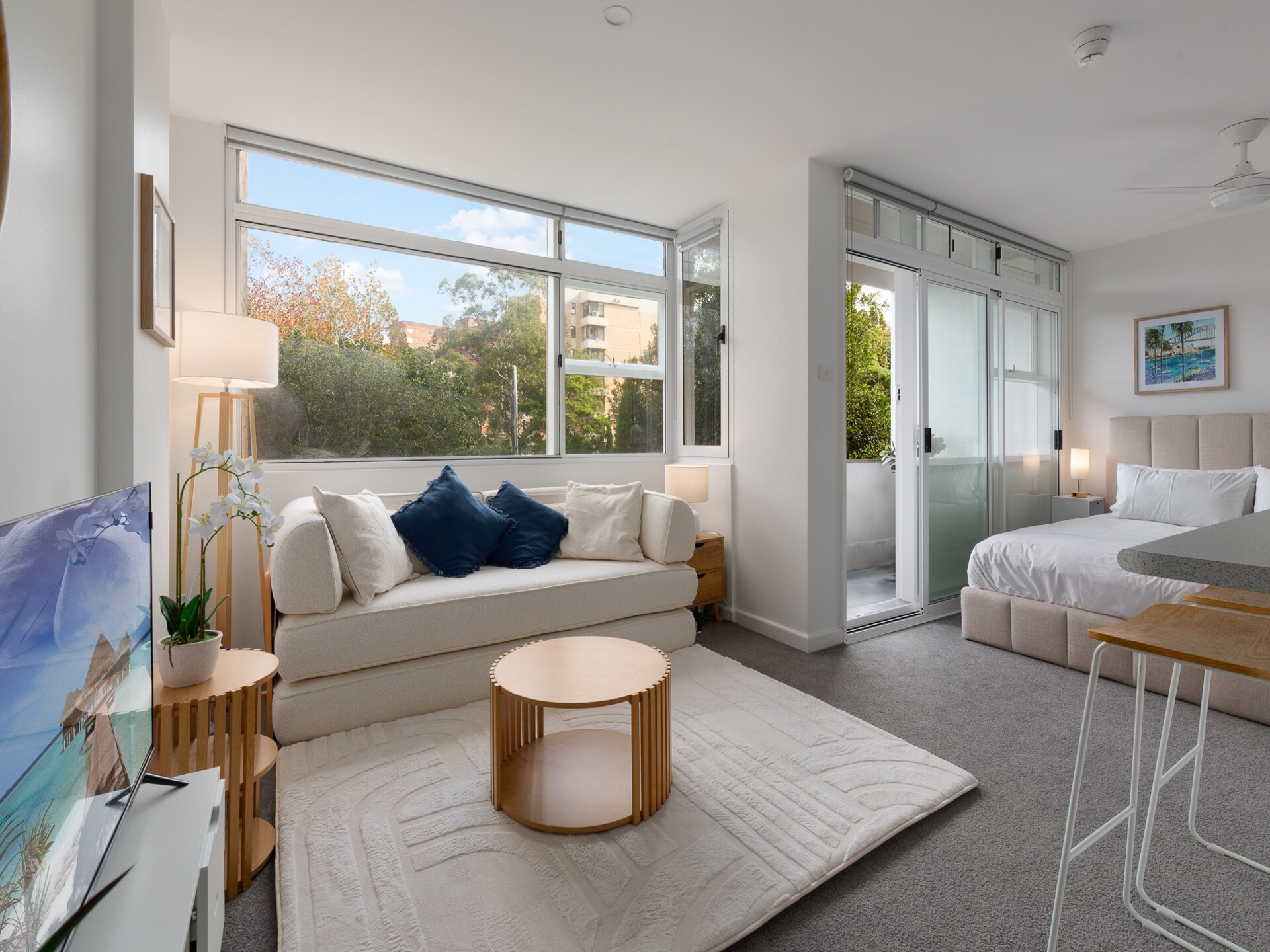 Lichte studio met balkon op loopafstand van Kirribilli Village en Harbour Bridge - foto 2