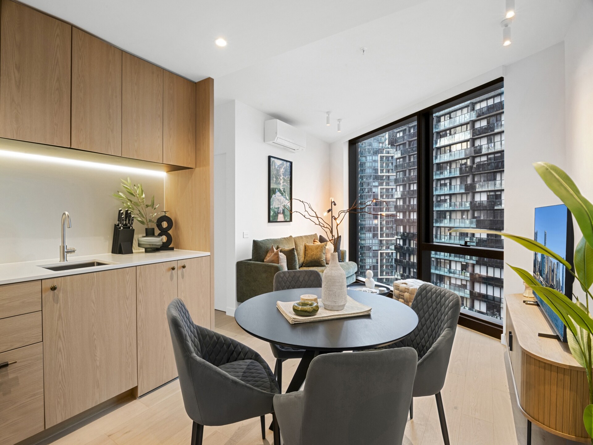 Melbourne Skyline Appartement – 24e verdieping Southbank met 2 Slaapkamers - foto 4