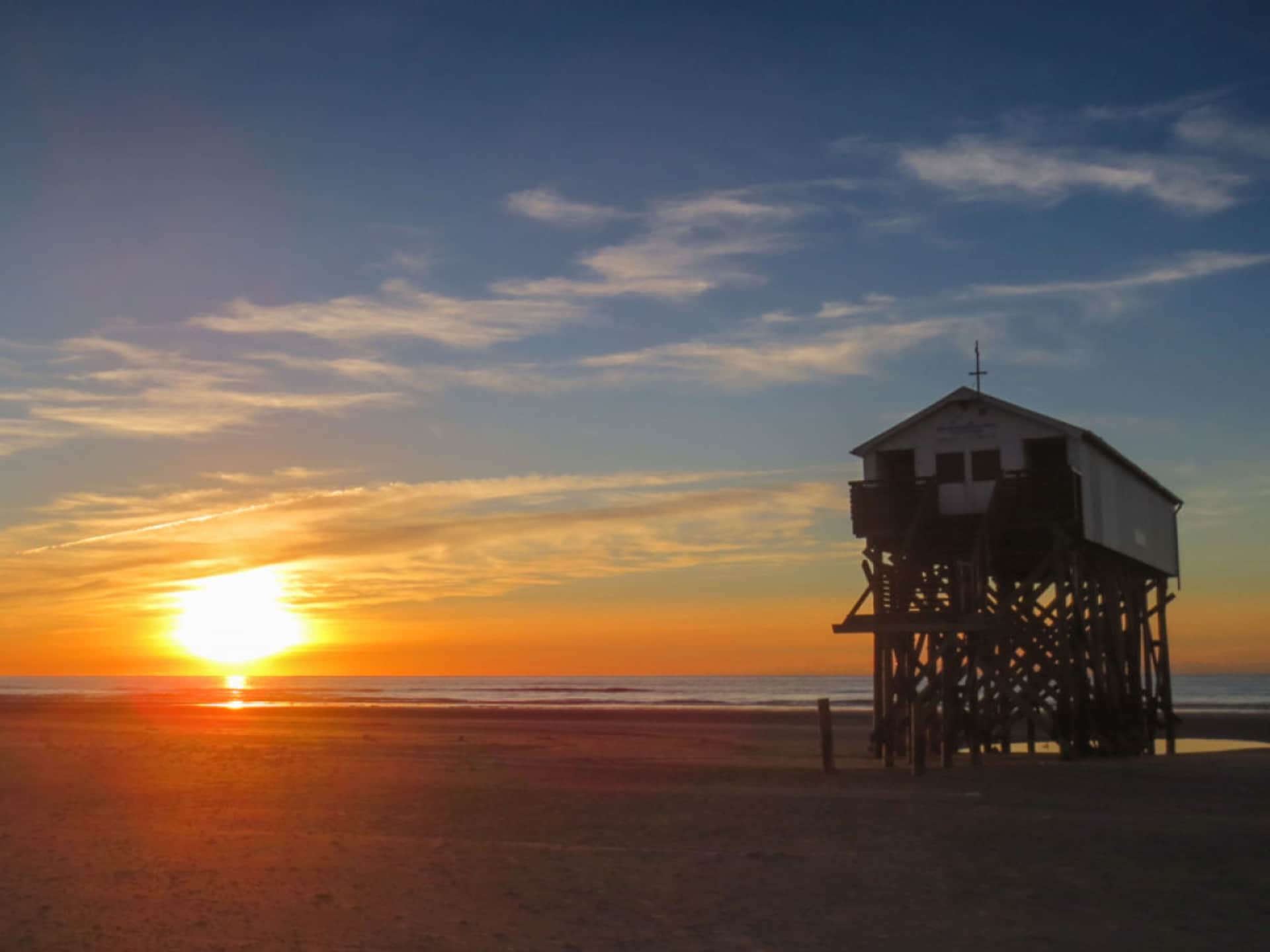 Modern rietgedekt vakantiehuis Nordseewind in Sankt Peter-Ording - foto 19