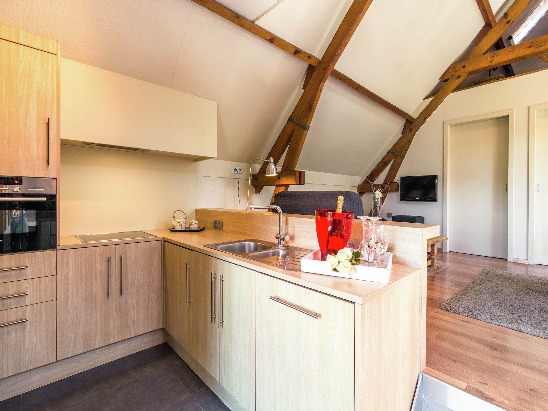 Landelijk appartement met uitzicht op paarden en schapen nabij Brugge - foto 4