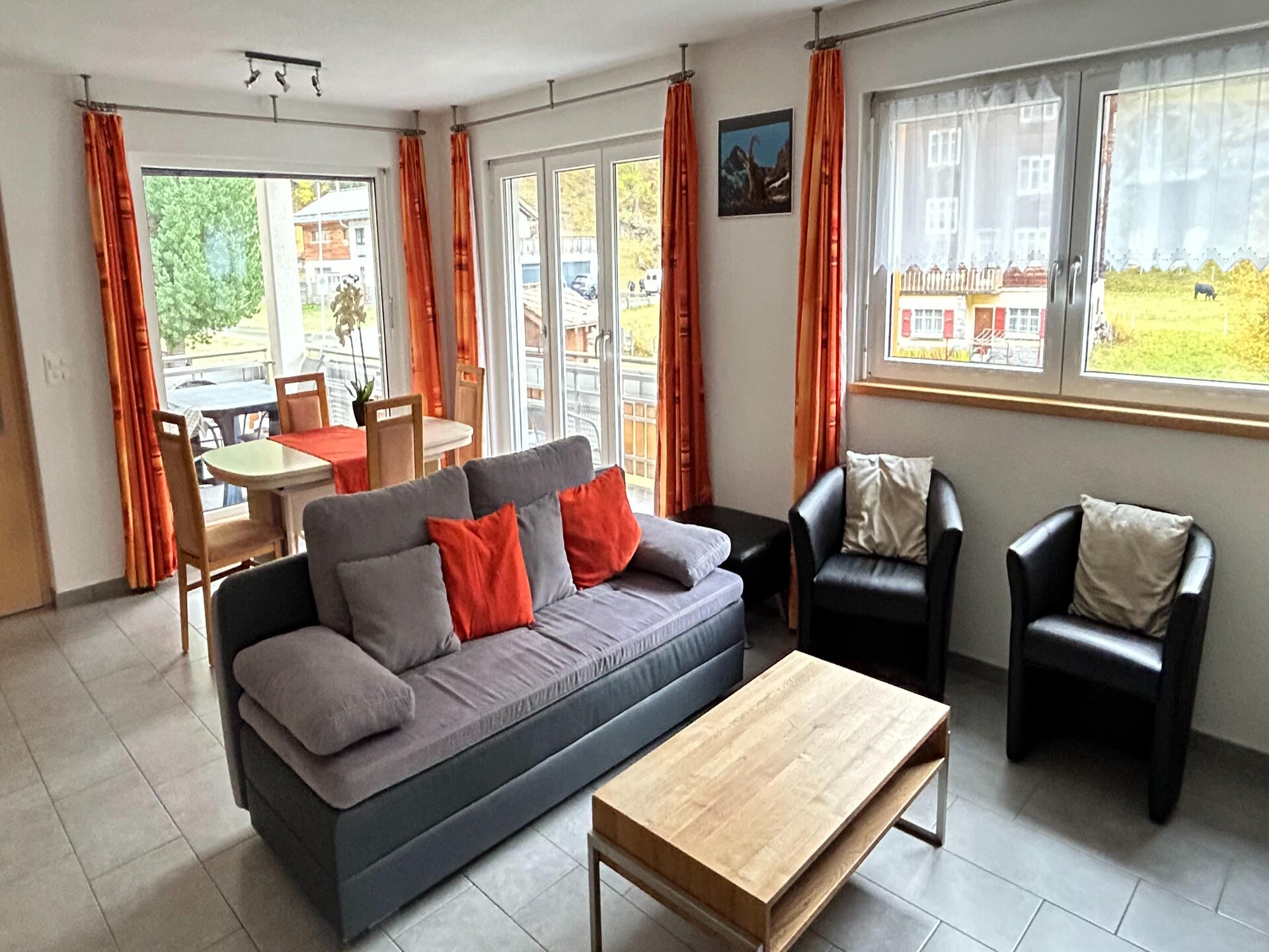 Licht appartement op 2 km van de skilift met bergzicht en tuin - foto 2