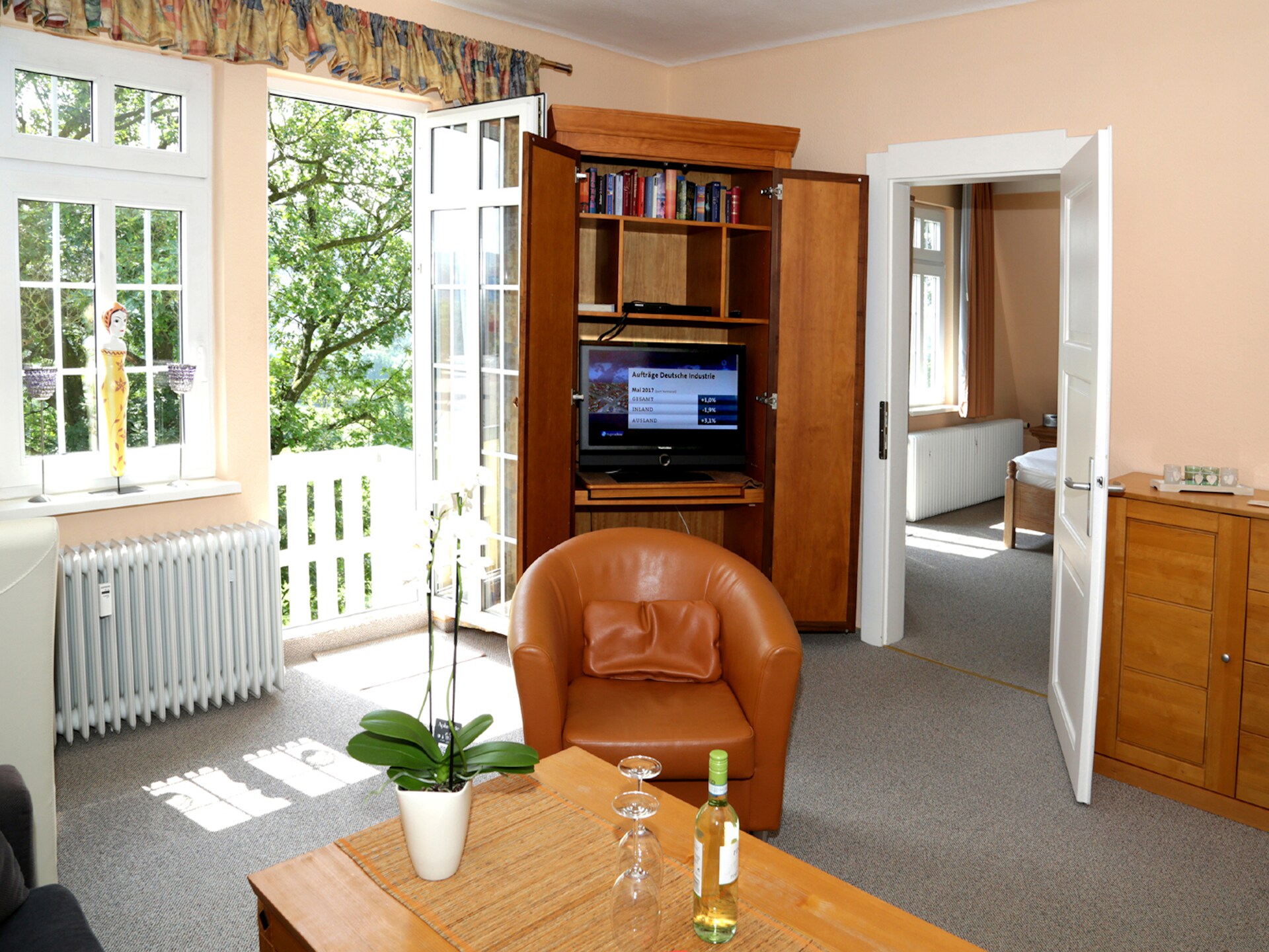Op 1,0 km van het centrum: Ruim appartement in Bad Pyrmont-Löwensen - foto 12