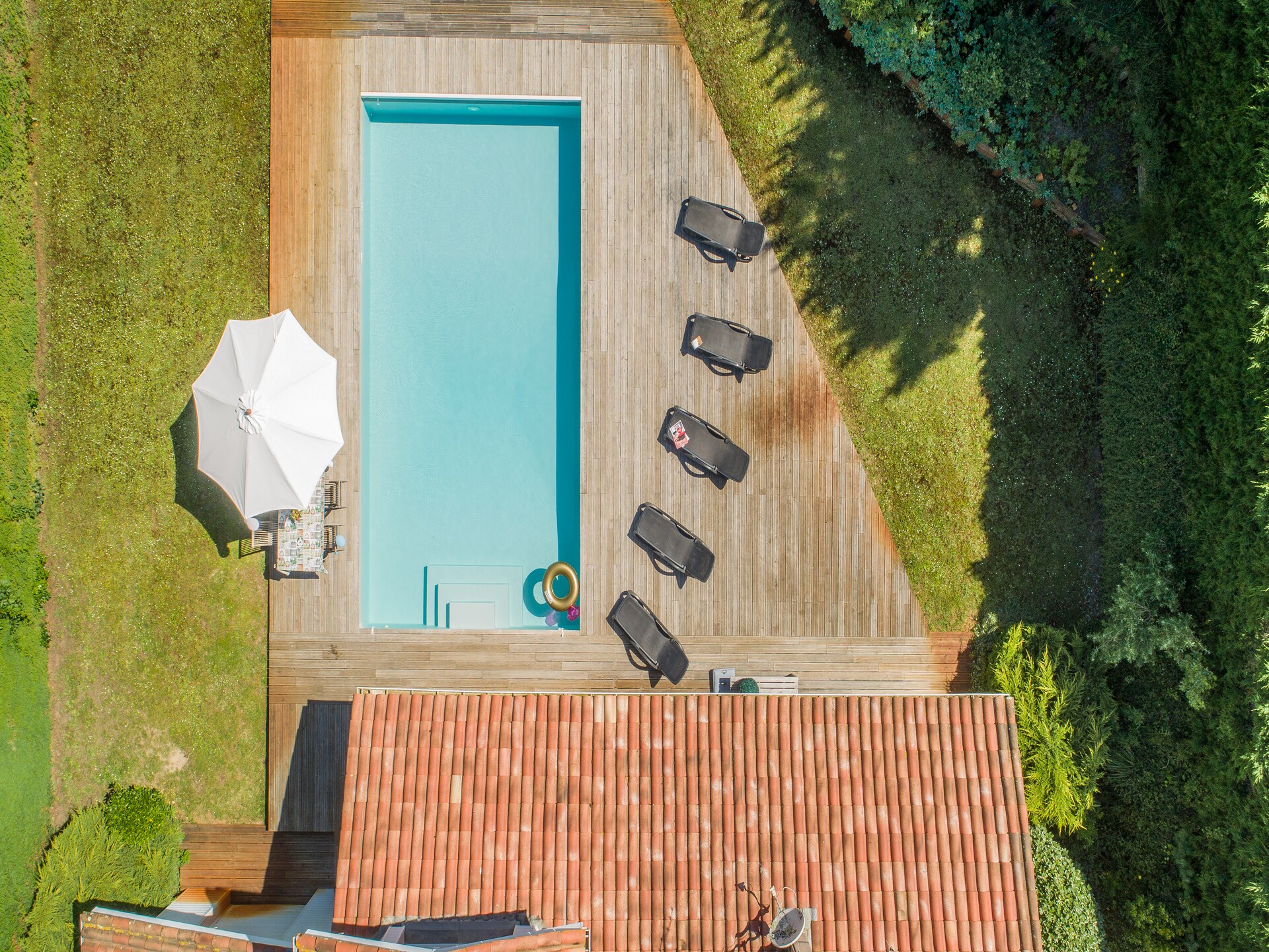 Zonovergoten villa met privézwembad in de bossen van Moliets, vlakbij zee - foto 37