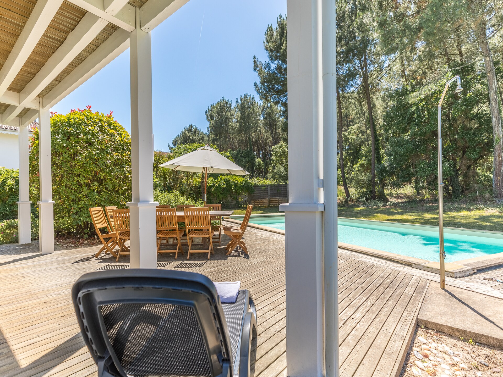 Zonovergoten villa met privézwembad in de bossen van Moliets, vlakbij zee - foto 6