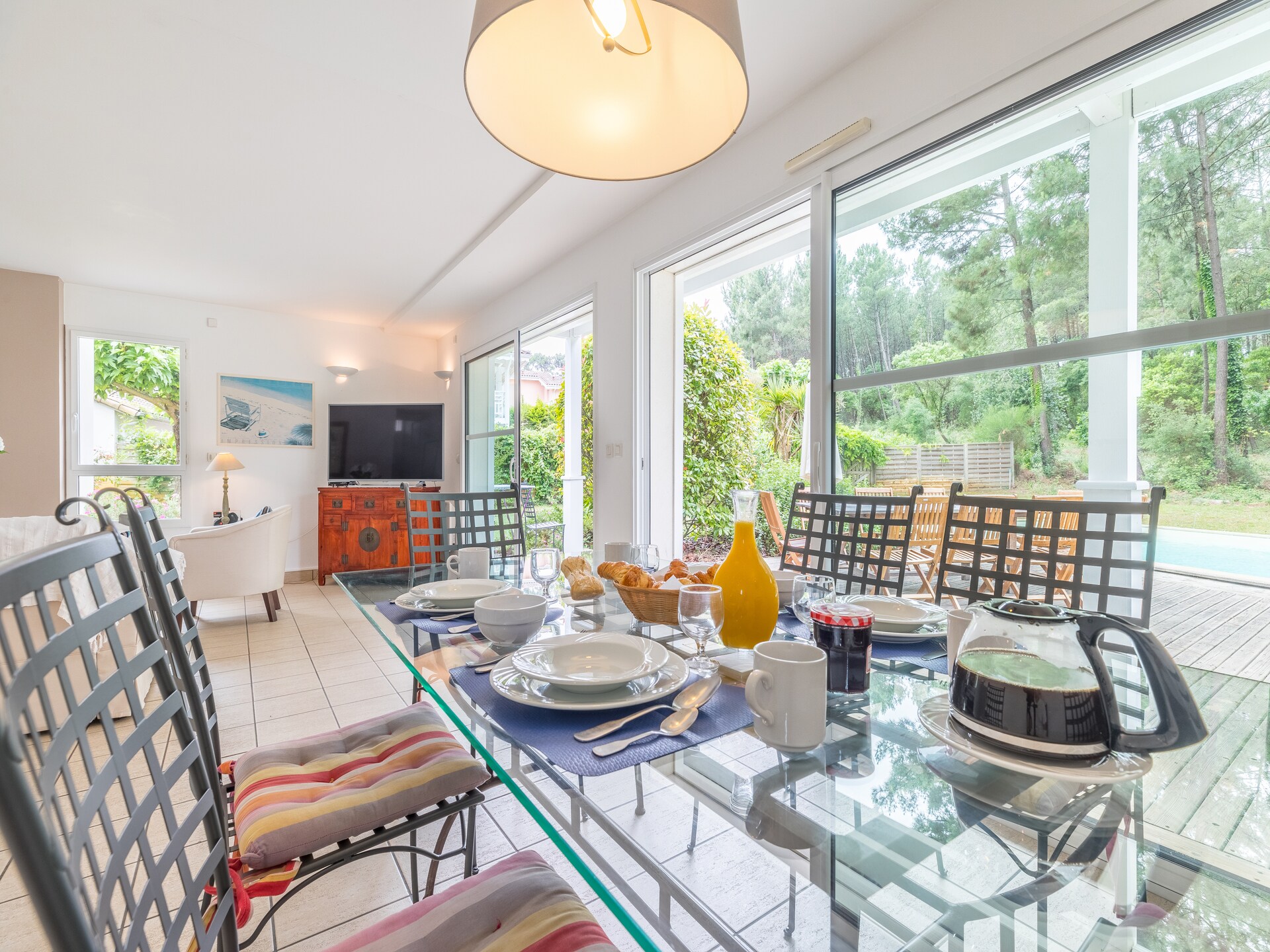Zonovergoten villa met privézwembad in de bossen van Moliets, vlakbij zee - foto 19