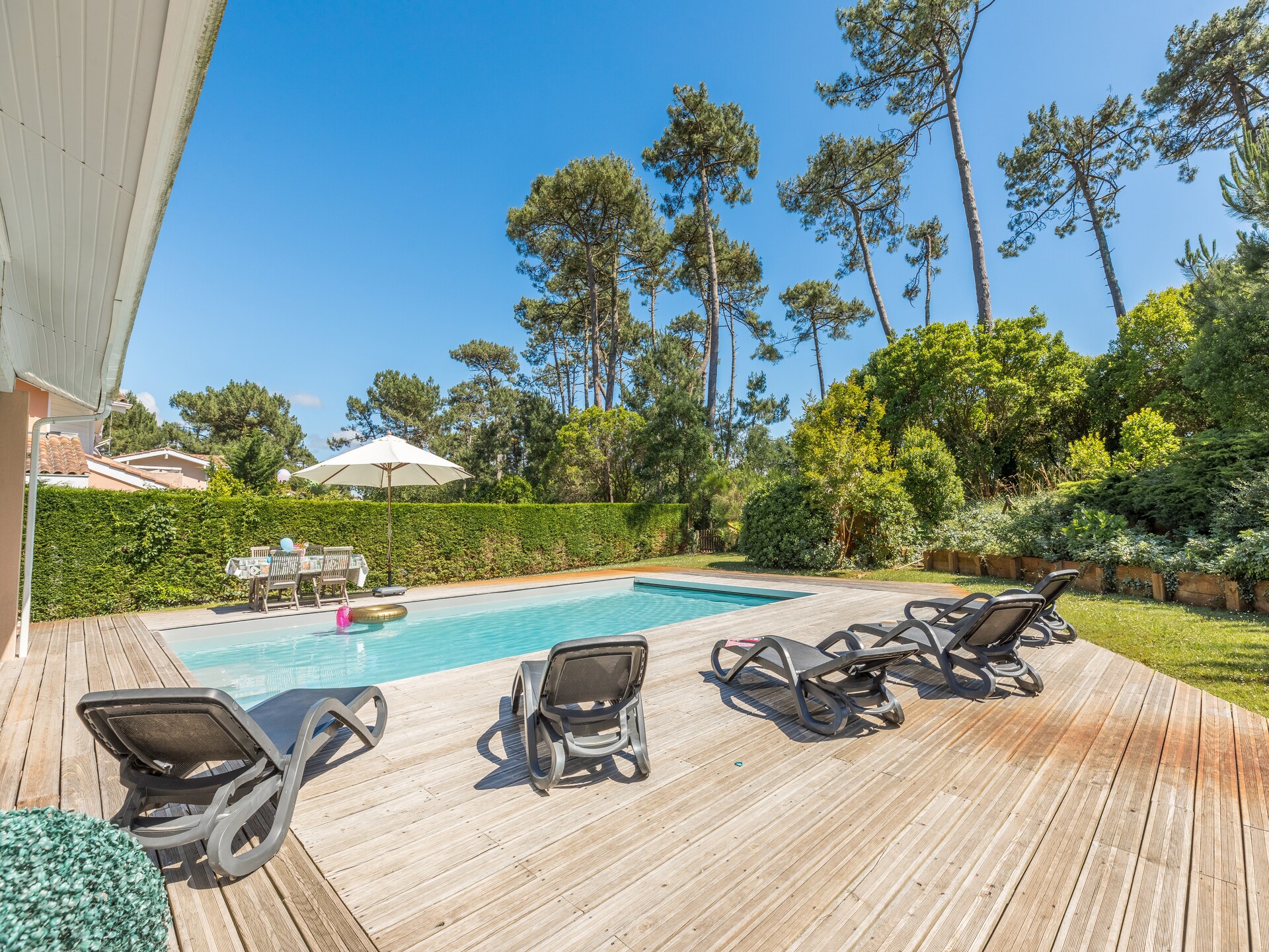 Zonovergoten villa met privézwembad in de bossen van Moliets, vlakbij zee - foto 14
