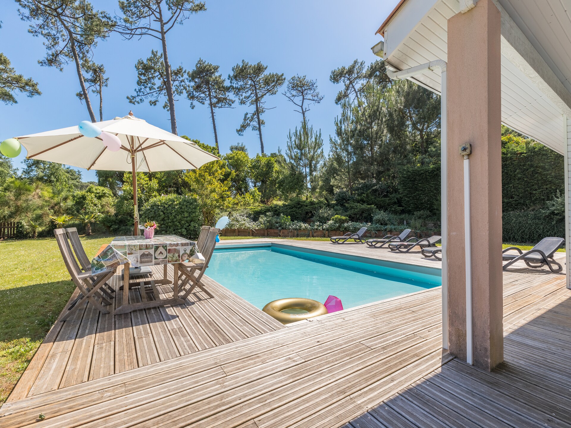 Zonovergoten villa met privézwembad in de bossen van Moliets, vlakbij zee - foto 15