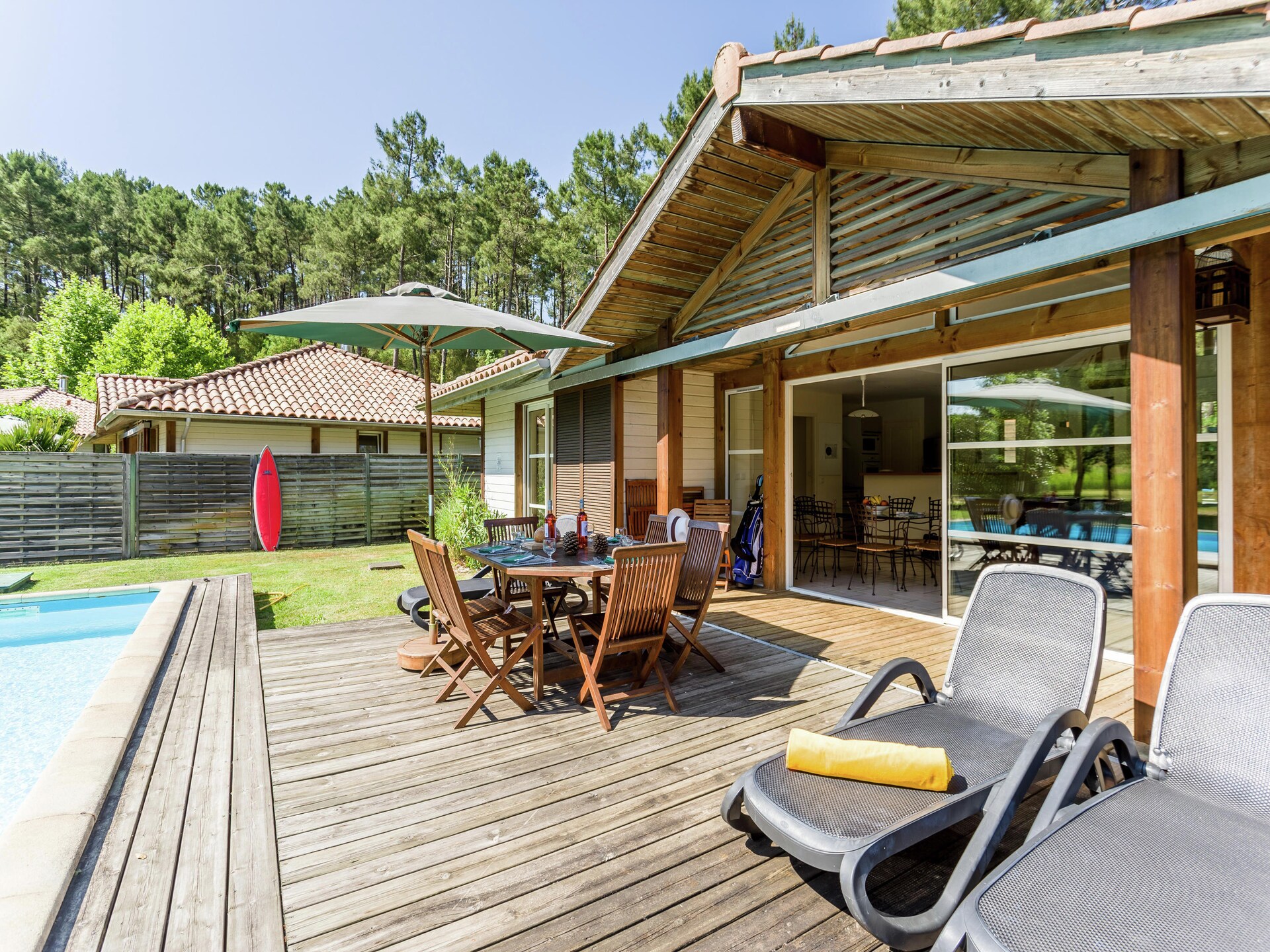 Villa met privézwembad op golfresort Moliets, 1,2 km van strand - foto 27