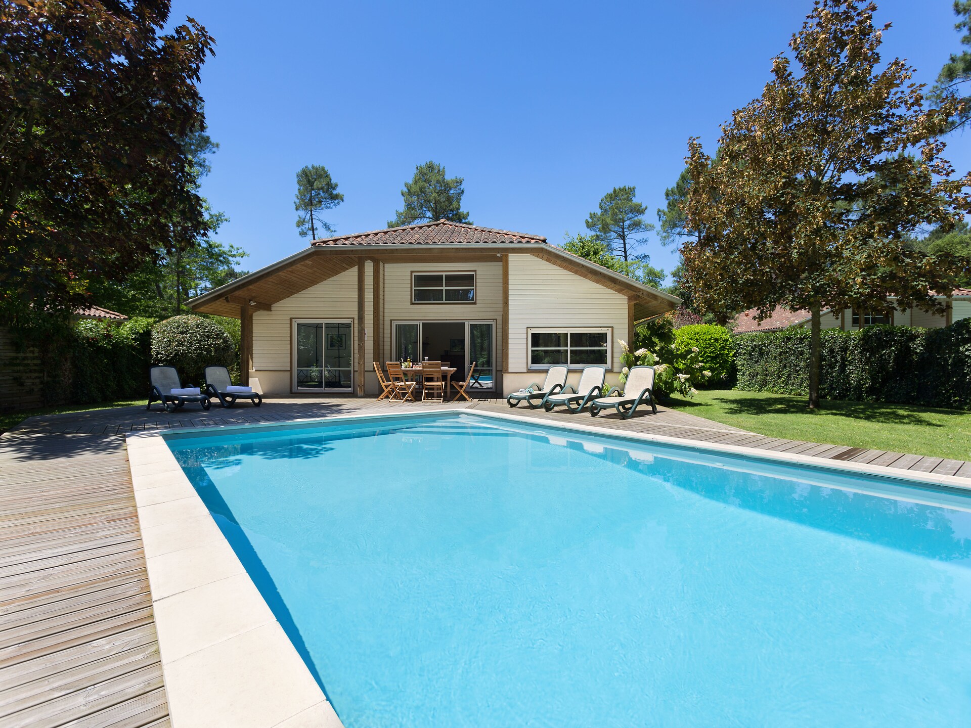 Villa met privézwembad op golfresort Moliets, 1,2 km van strand - foto 28