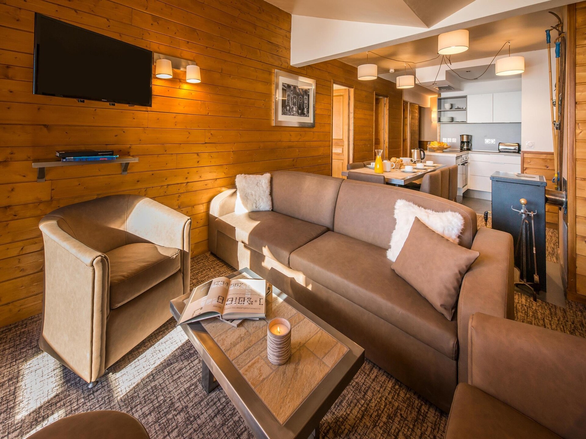Ruim 6-persoons appartement met open haard in Val Thorens - foto 2